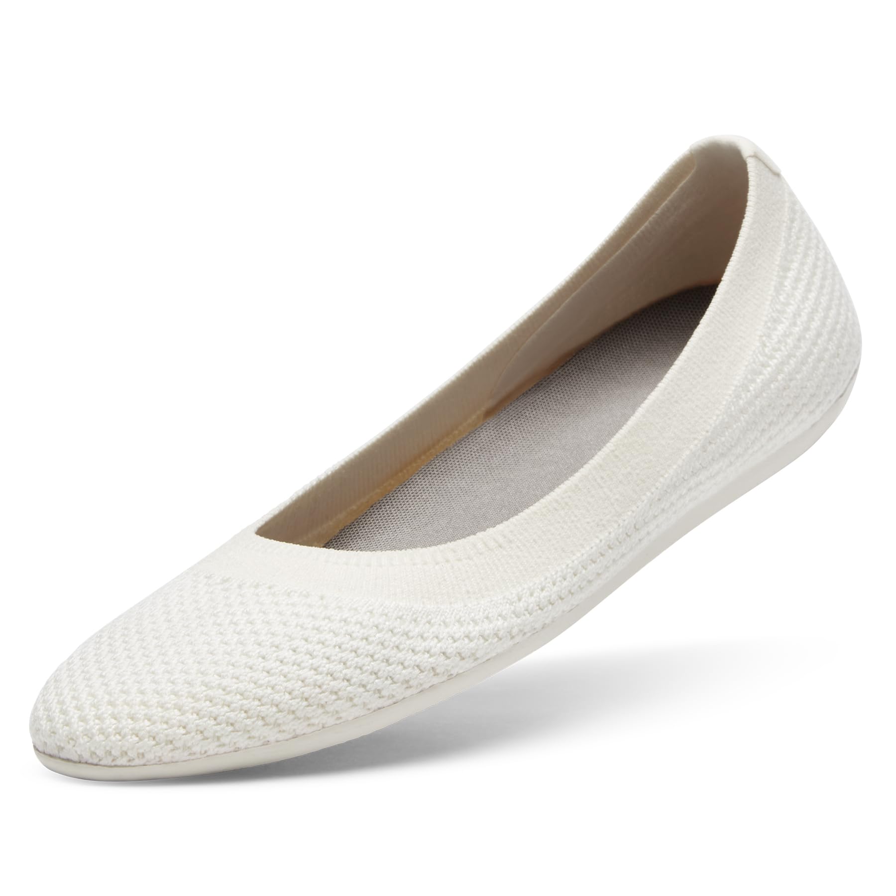Allbirds Women’s Tree Breezer, Knit Ballet Flats, Slip-On Everyday Round Toe Shoes, Machine Washable Made with Natural Materials