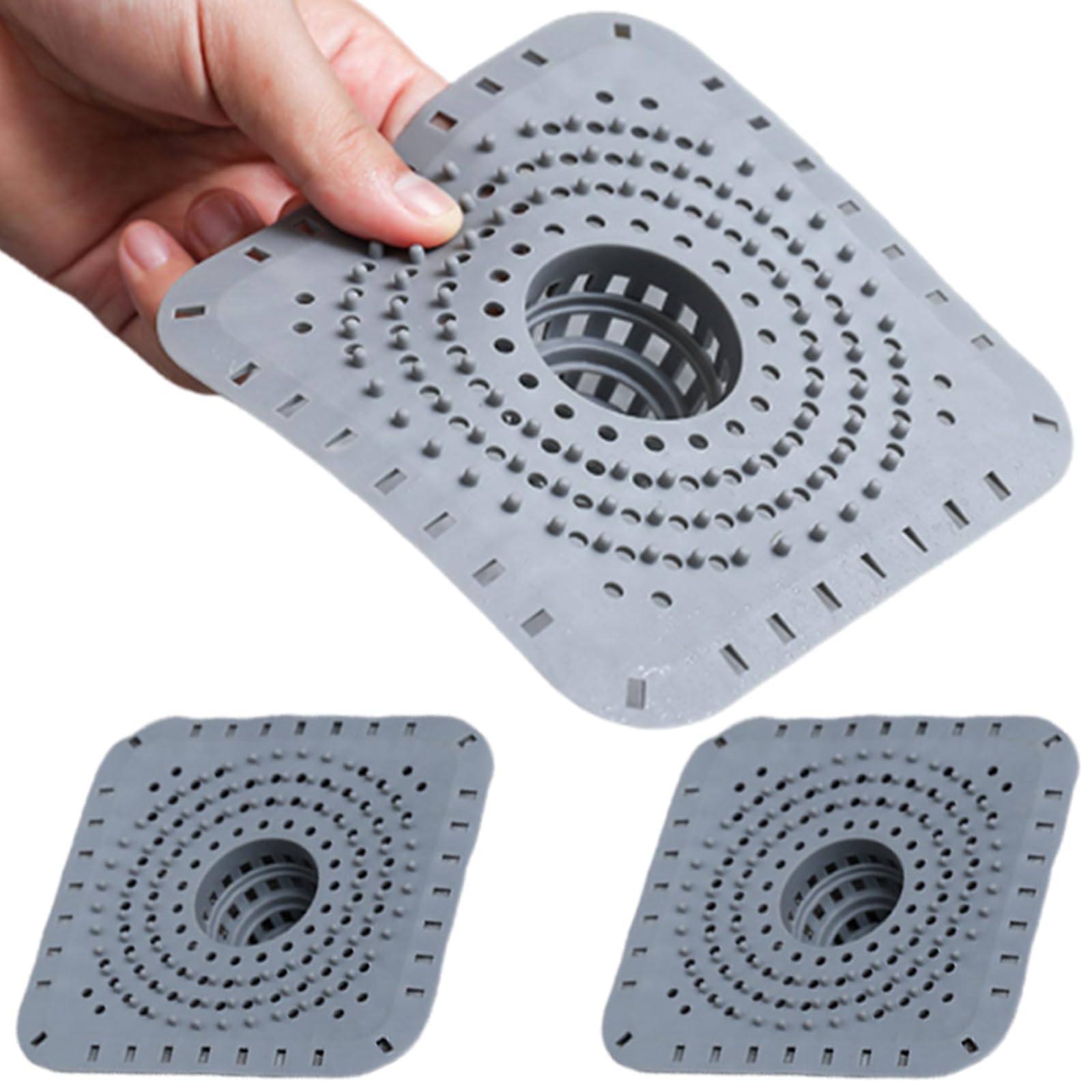 Not Clog Drains Guards Flexible Silicone Hair Catcher Strainer Simple for Sink Shower Bathtubs Bathroom Sink Hair Filter