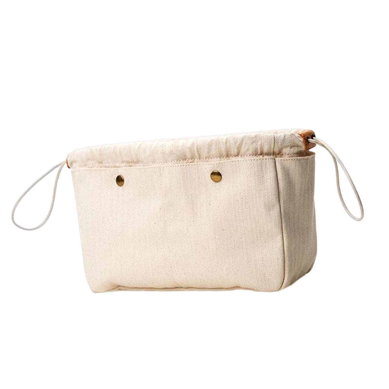 TWISAXC Canvas Handbag Organizer Insert Large Capacity Deep Offers Unique Storage Solutions For Handbag Users Everywhere Travel Toiletry Bag Makeup Bag Liner