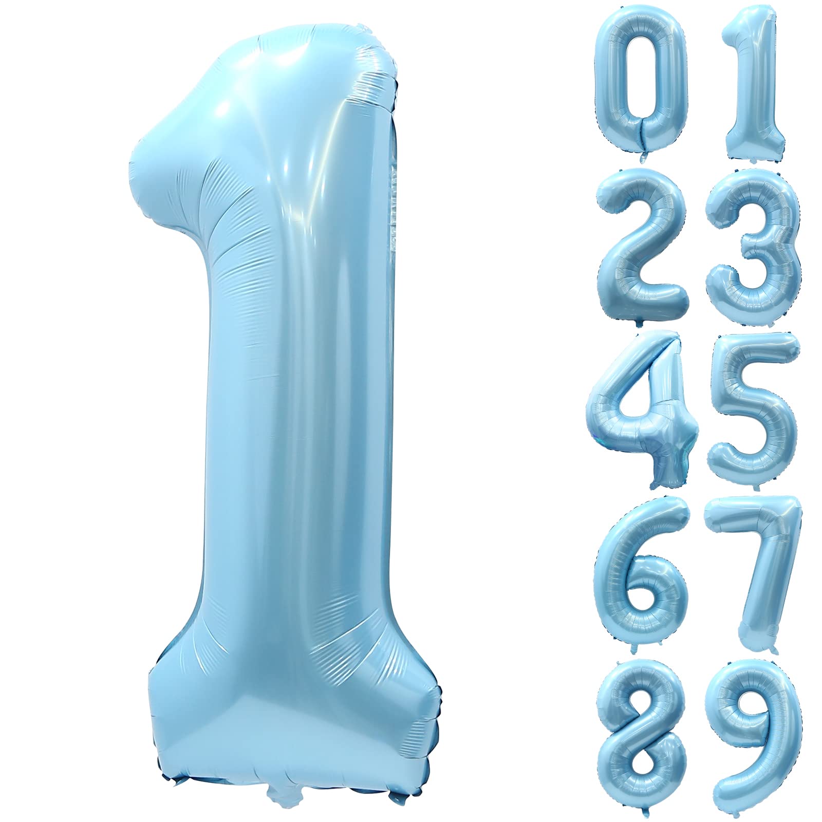 Amazon | Lausatek 数字 バルーン ナンバーバルーン 数字1 風船 大きい