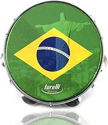 PANDEIRO BRASIL CORCOVADO 10'' - CORPO VERDE