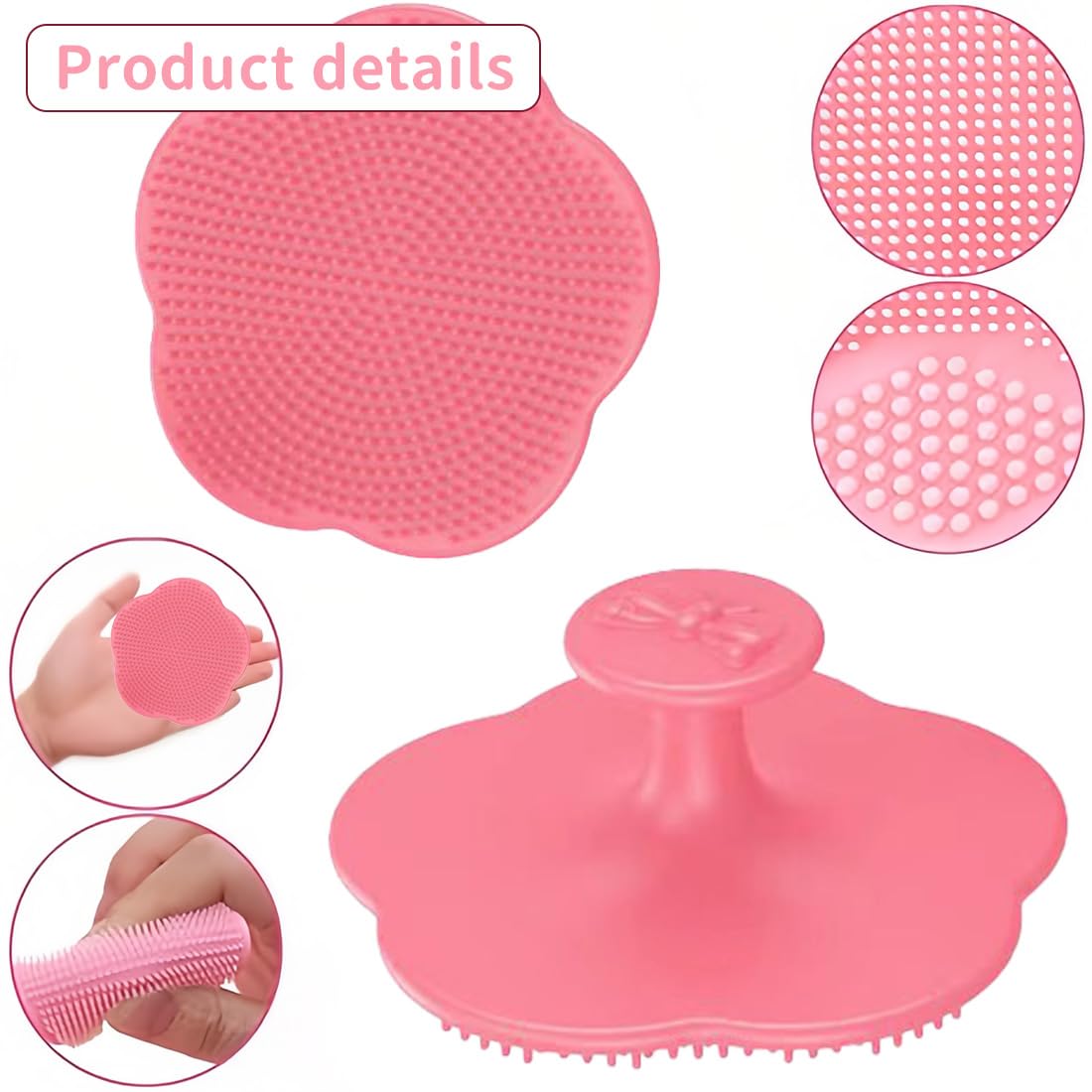 2 Pezzi Pettine Neonato, pettine crosta lattea neonato Pettine Crosta Lattea Spazzola e Pettine Neonato Pazzola per Bambini In Silicone per Pettinare i Capelli per Neonati e Bambini Piccoli