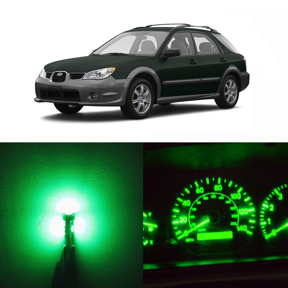 Buy WLJH Green Led Full Conversion Kit for Impreza 20022007 Instrument