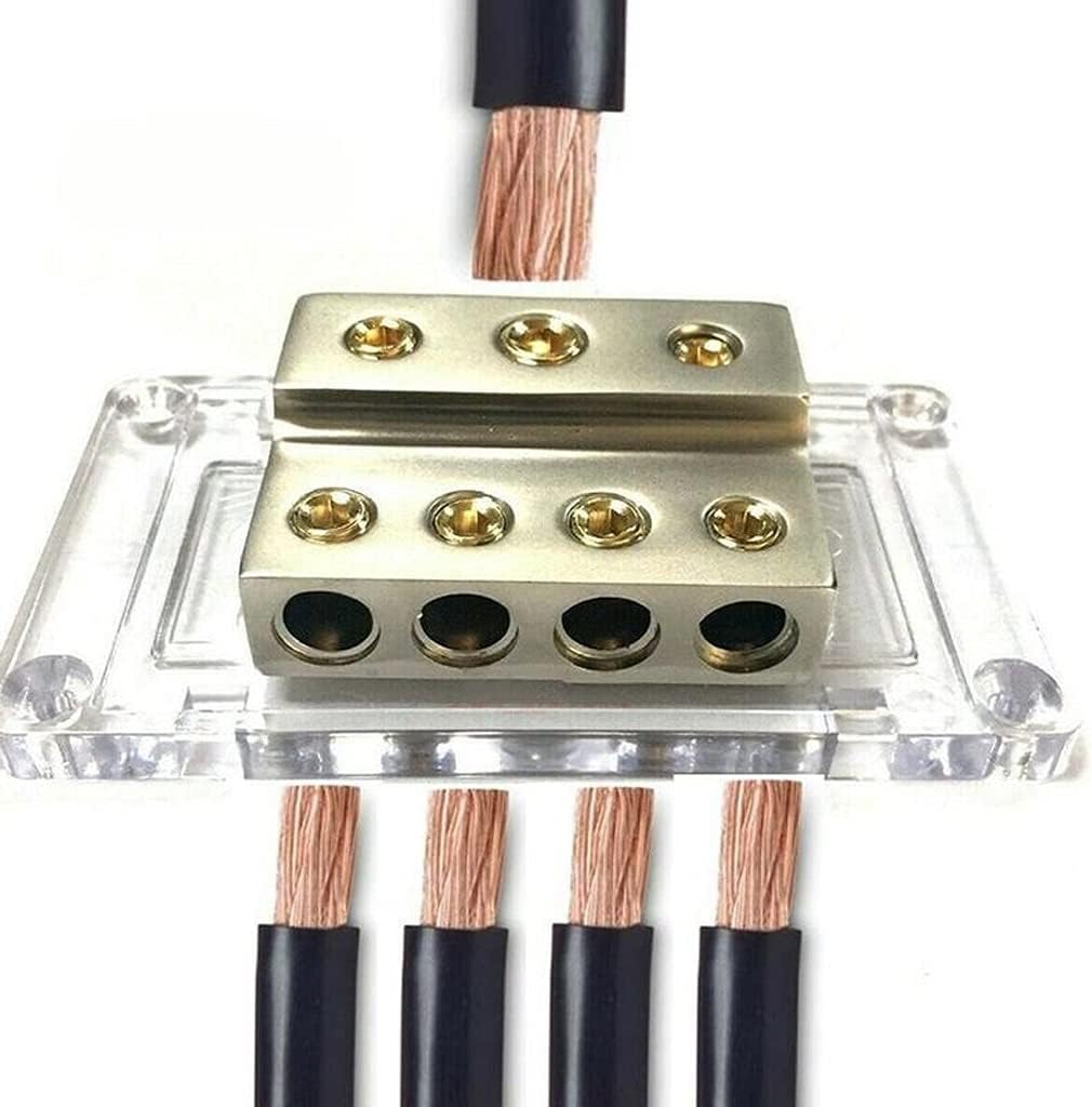 1pcs One Out of Four Ground Box Automotive Electronic Parts Cable Power Ground Distribution Block Car Hub Car Junction Box