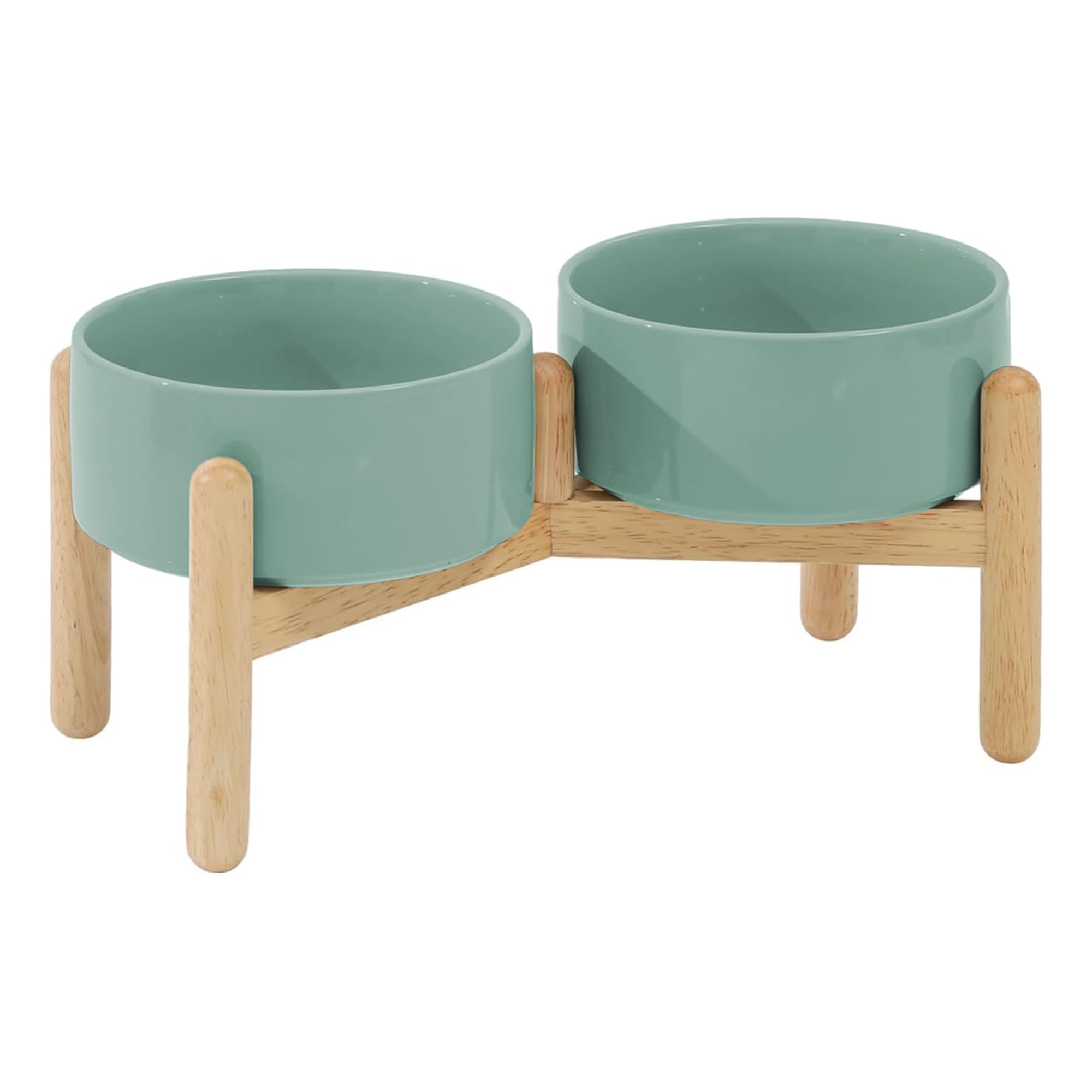 Photo 1 of Havniva Ceramic Dog Bowls Elevated, Raised Dog Food Bowl for Small Dogs