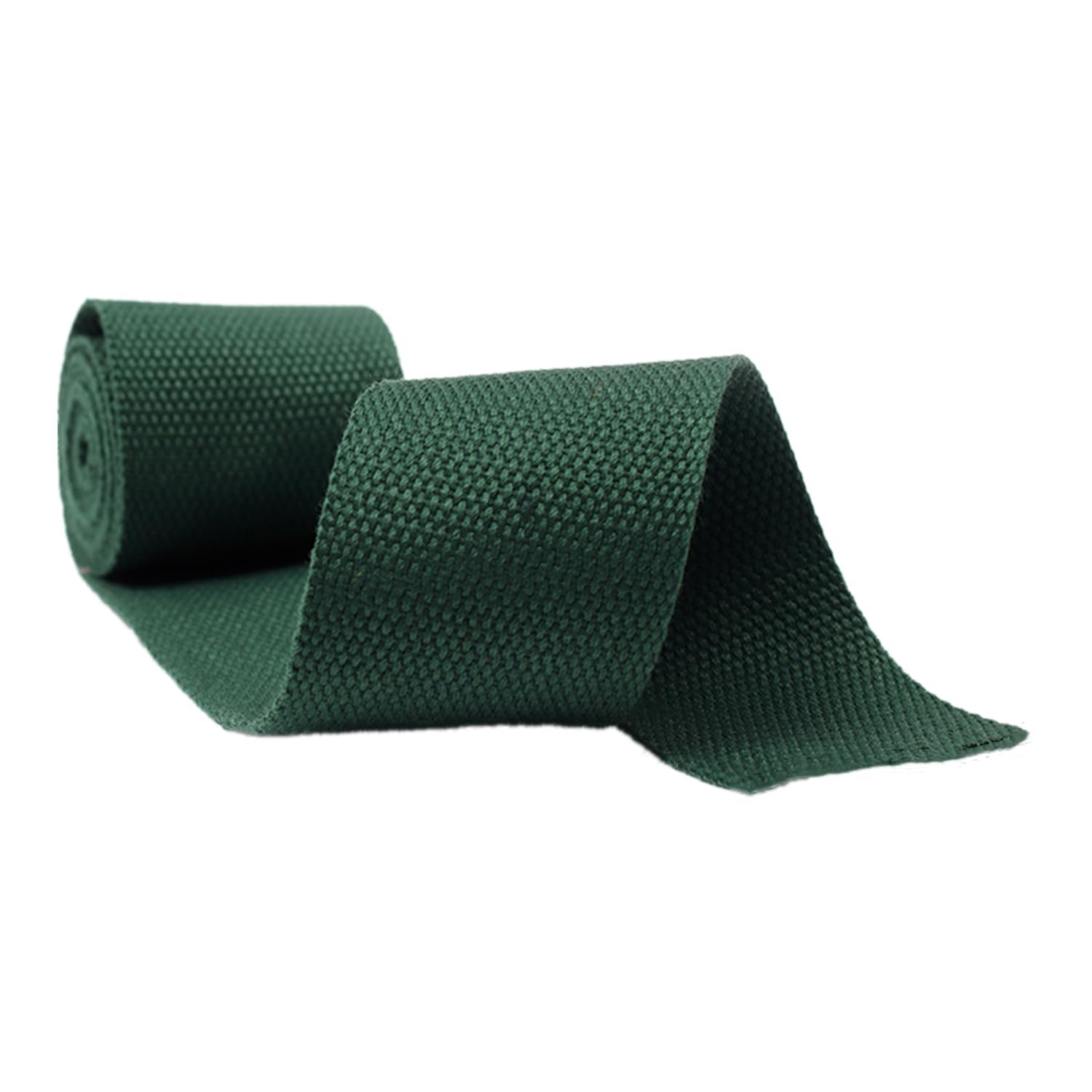 Taśma polipropylenowa, taśmy poliestrowo-bawełniane 20-50 mm wielokolorowe 9 metrów/rolka(Dark Green,38 mm)