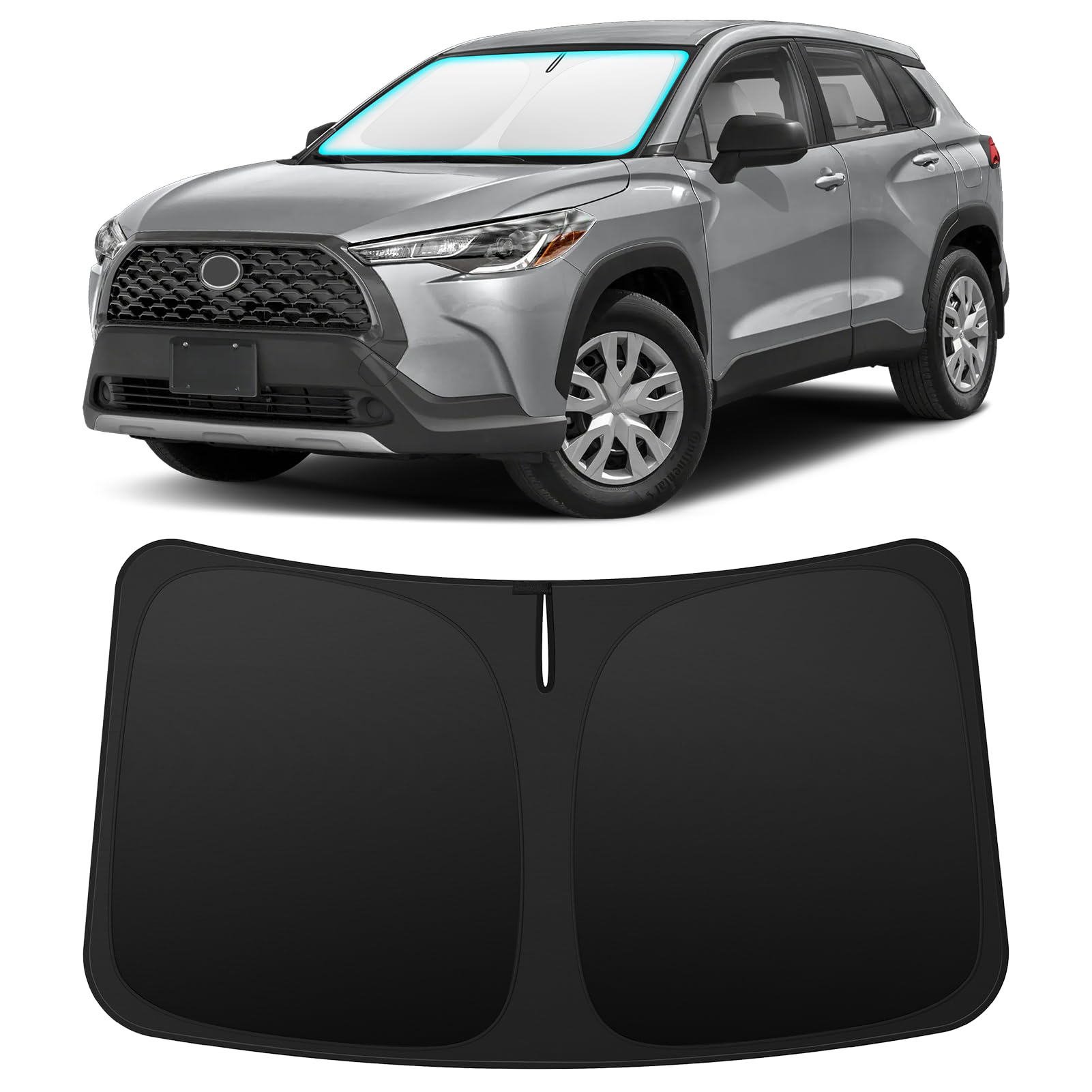 INSAUTO Custom Fit Windshield Sun Shade for Toyota Corolla Cross 2022-2026