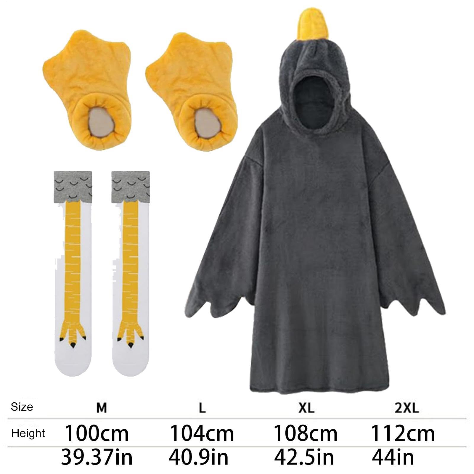Anatra Felpa con Cappuccio Pigiama Tuta Goose Coperta Indossabile Goose Sleeping Costume | Graziosa coperta con cappuccio per la stagione fredda, camera da letto, casa, campeggio