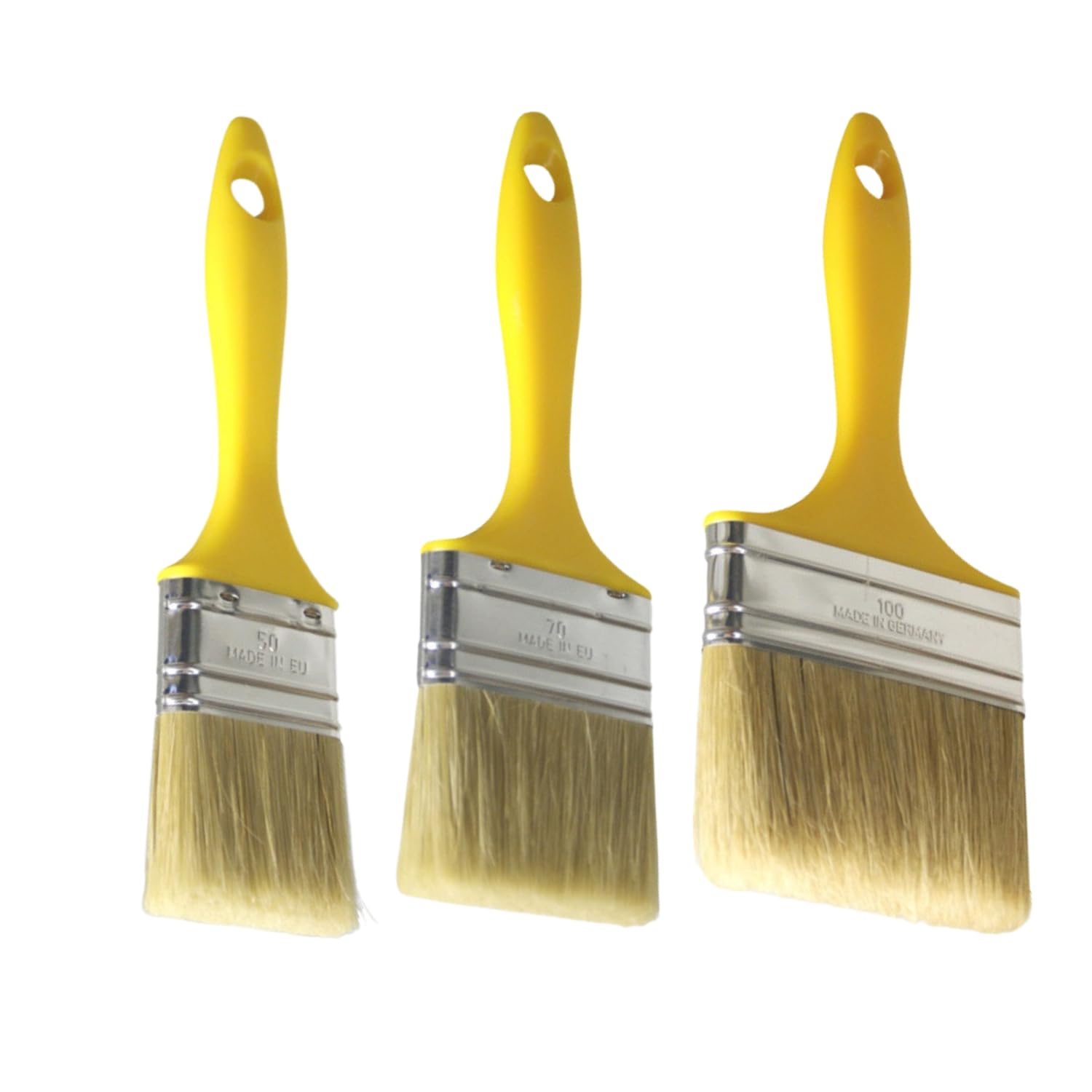 DD Composite Laminierpinsel Sets Flachpinsel Kunststoffstiel verzinkte Zwinge