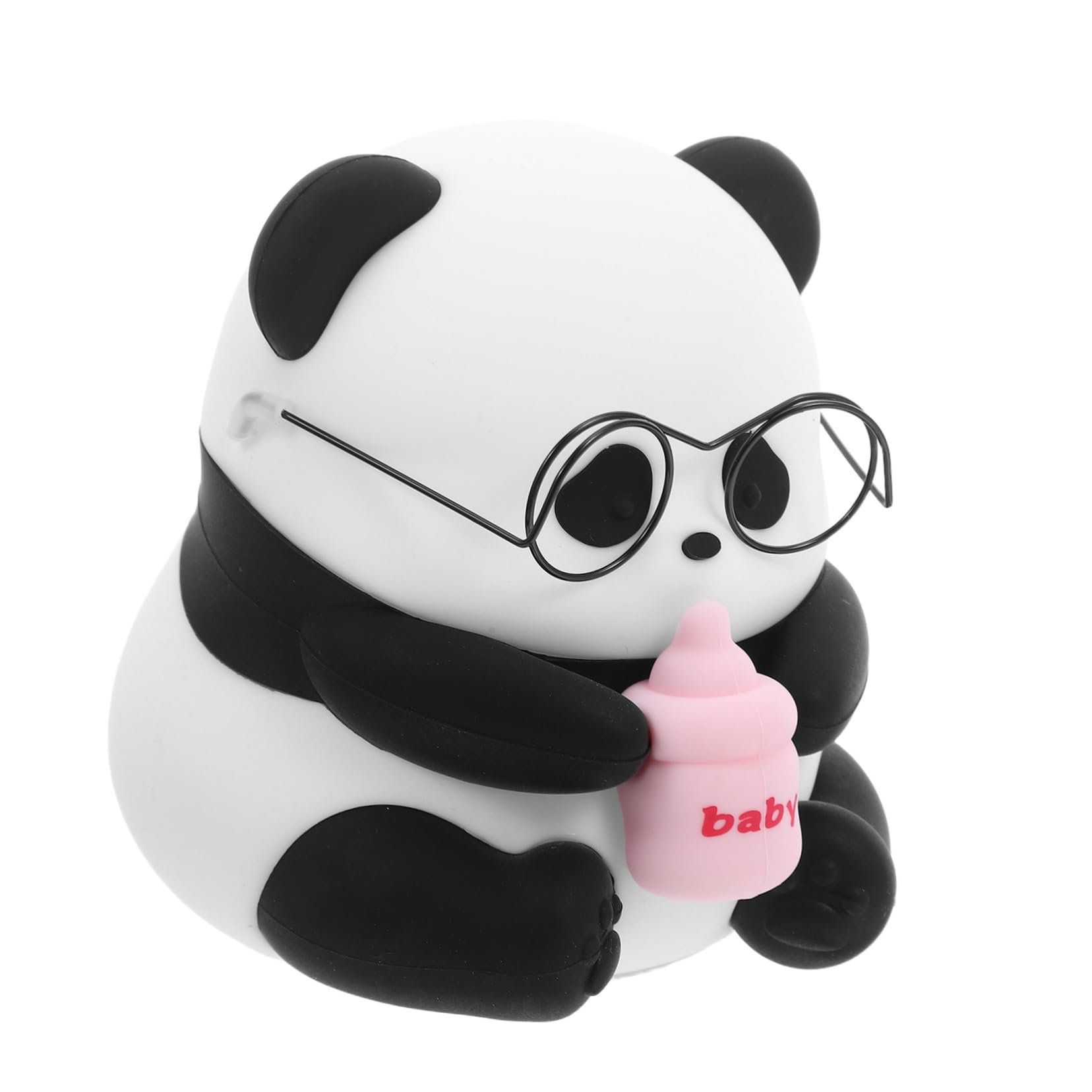 Sewroro Lámpara Infantil Panda Recargable de Silicona con Luz LED Regulable para Dormitorio Infantil Portátil para Habitación Relajante