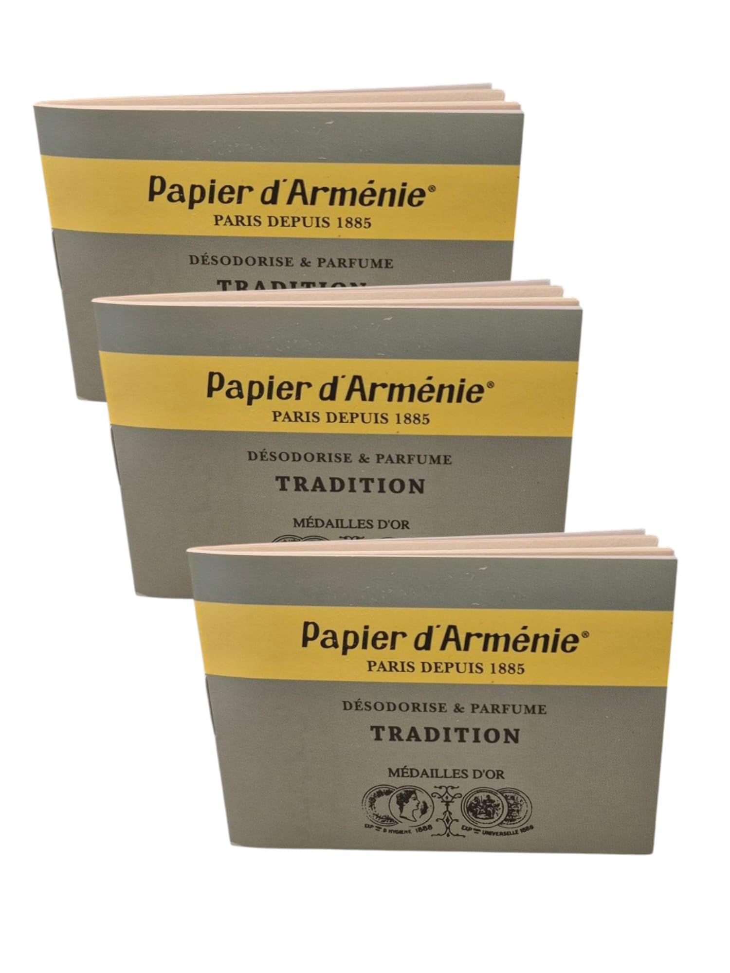 Papier d'Armenii, tradycyjny aromatyczny papier armeński do oczyszczania środowiska, zestaw 3 szt. zeszytów, od 1885 roku