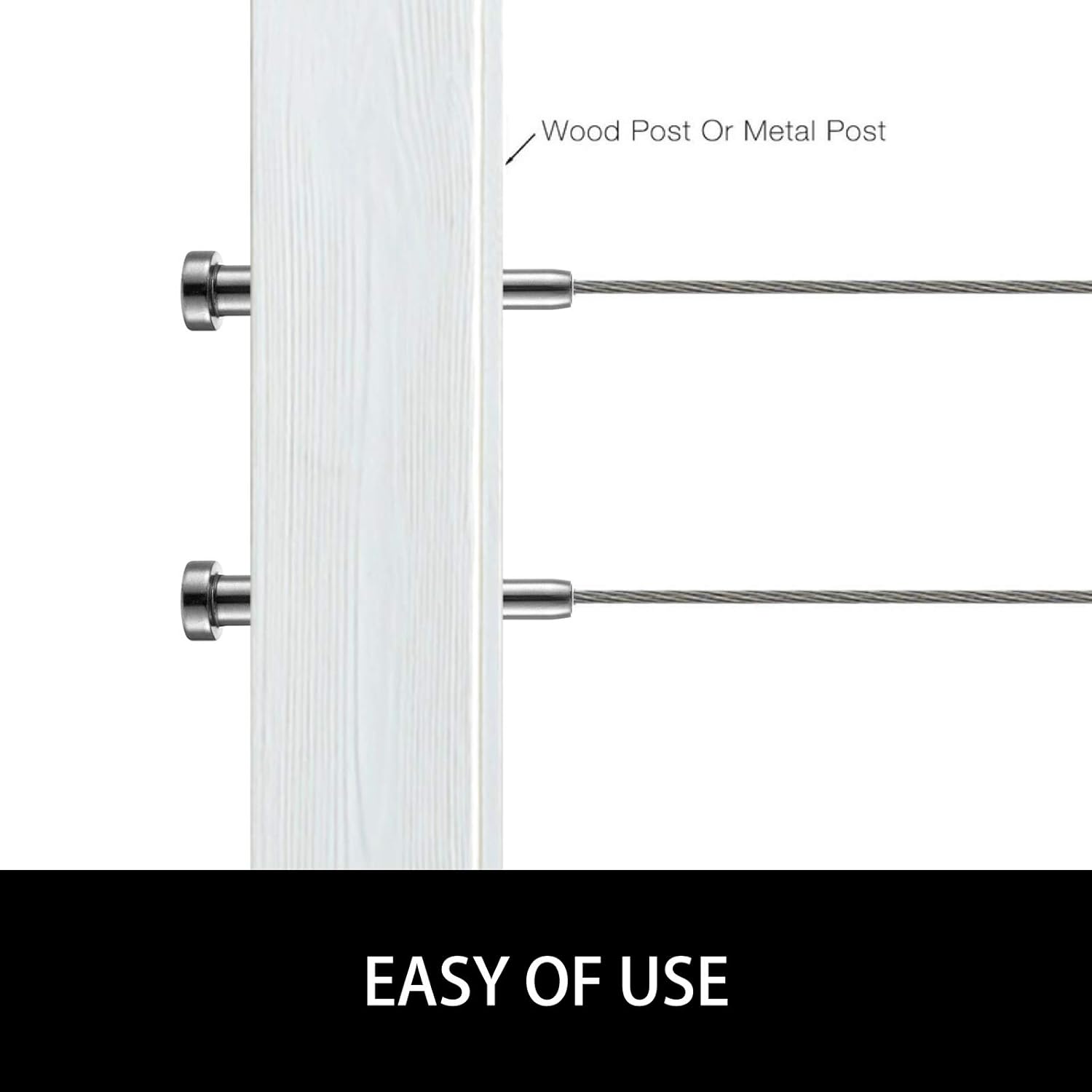 Chеареѕt 🛒 BestEquip Cable Railing Swage 3/16 Inch Stainless Steel Railing 104 Pack SS316 Hand Swage Threaded Stud Tension End Fitting Terminal Cable Railing Kit for Stair Deck Railing Wood & Metal Post 