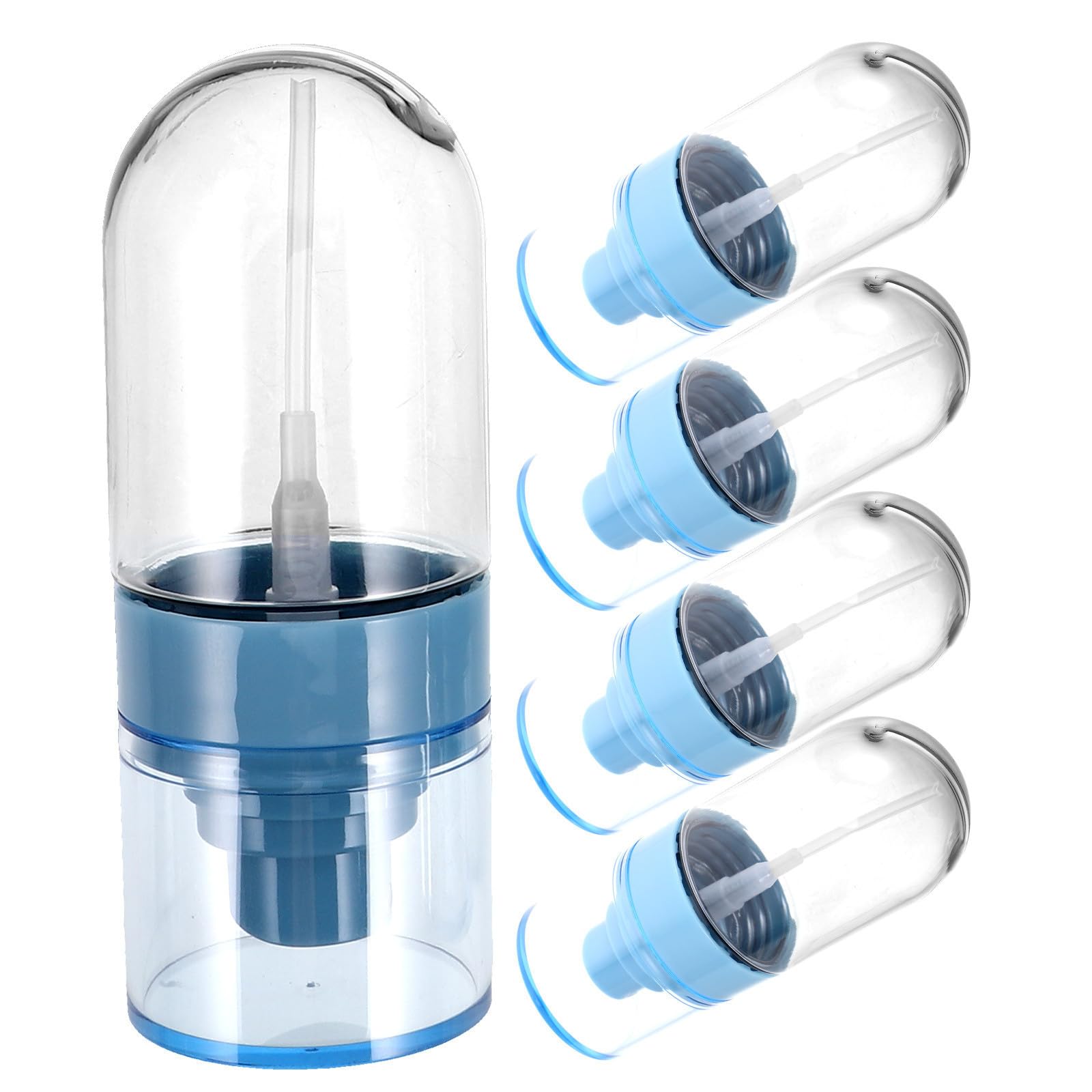 Botella de spray recargable de 50ml con pulverizador fino de plástico