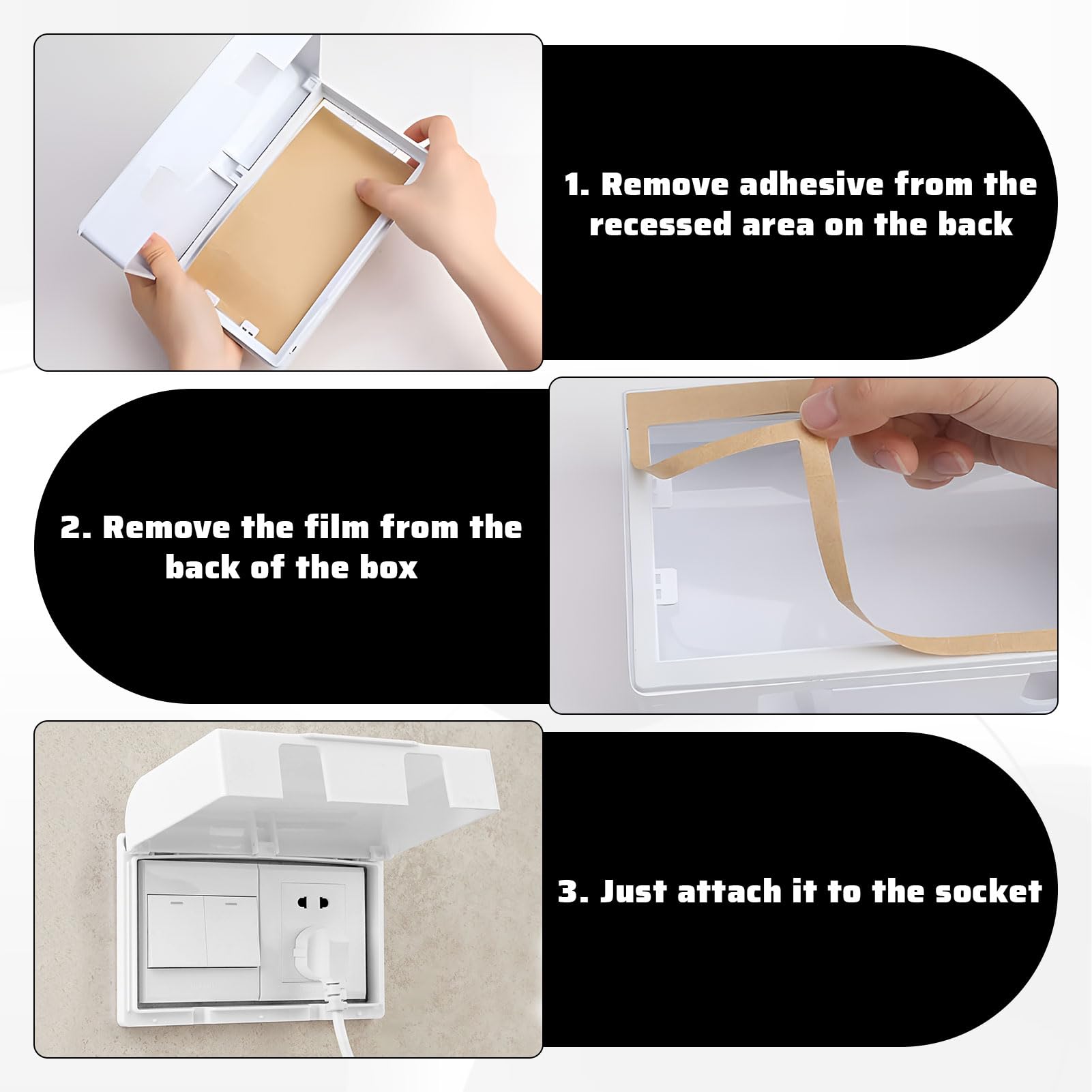 Plug Socket Covers UK, 2PCS Plug Covers for Sockets Baby Plug Socket Cover UK for Sockets & Switches - Image 3