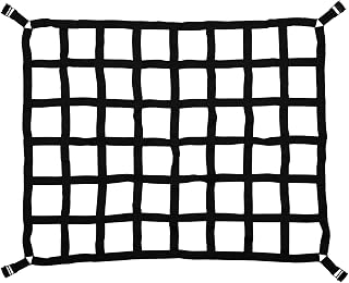 BIGREAT Heavy Duty 42x50 Truck Bed Cargo Net, 1100LBS Capacity, Adjustable Cam Buckles & S-Hooks for Pickup, SUV, Jeep, Trailer