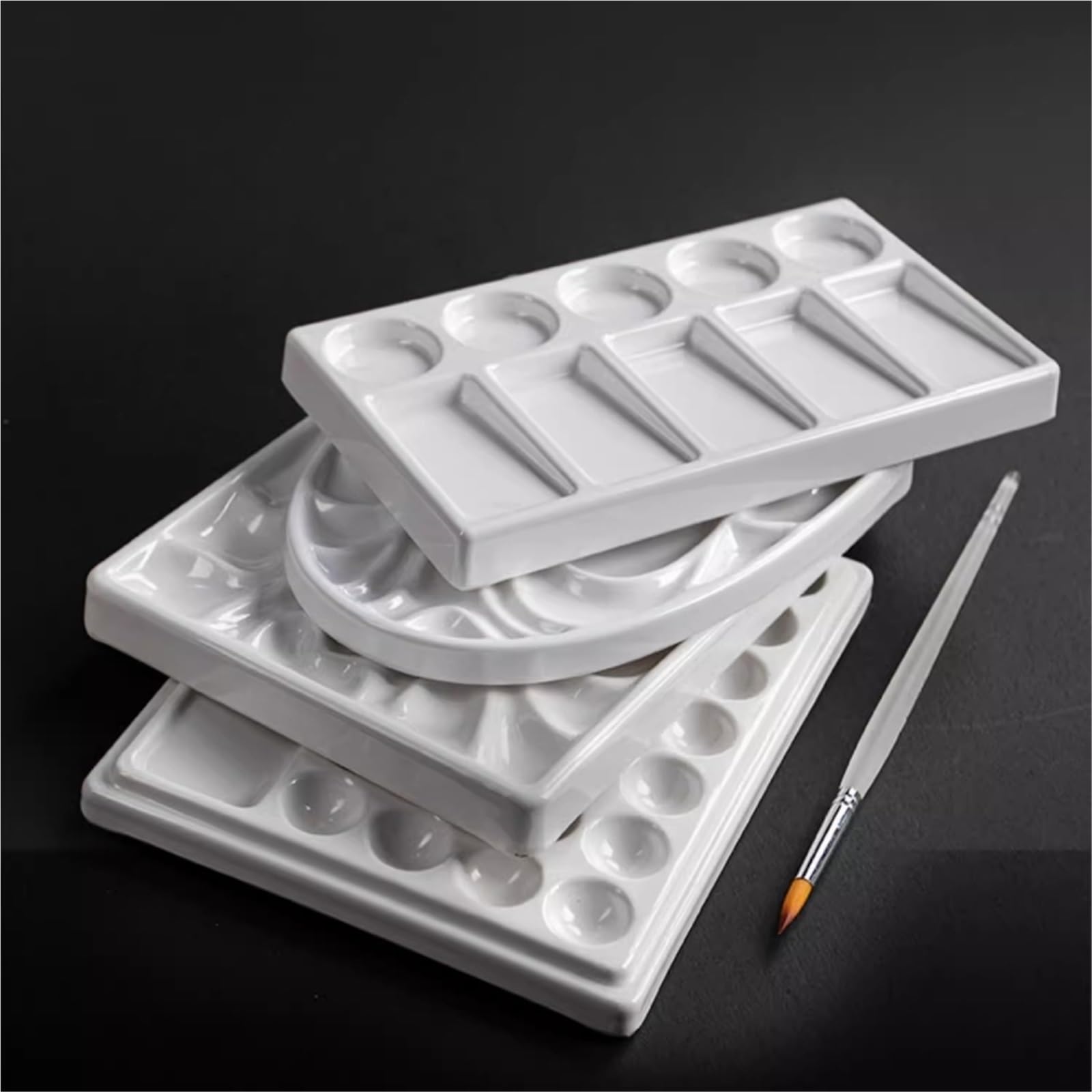 Tavolozza Da 1 Pezzo for Dipingere, Forniture Quotidiane | Vassoio for miscelare pittura ad acquerello(Square)
