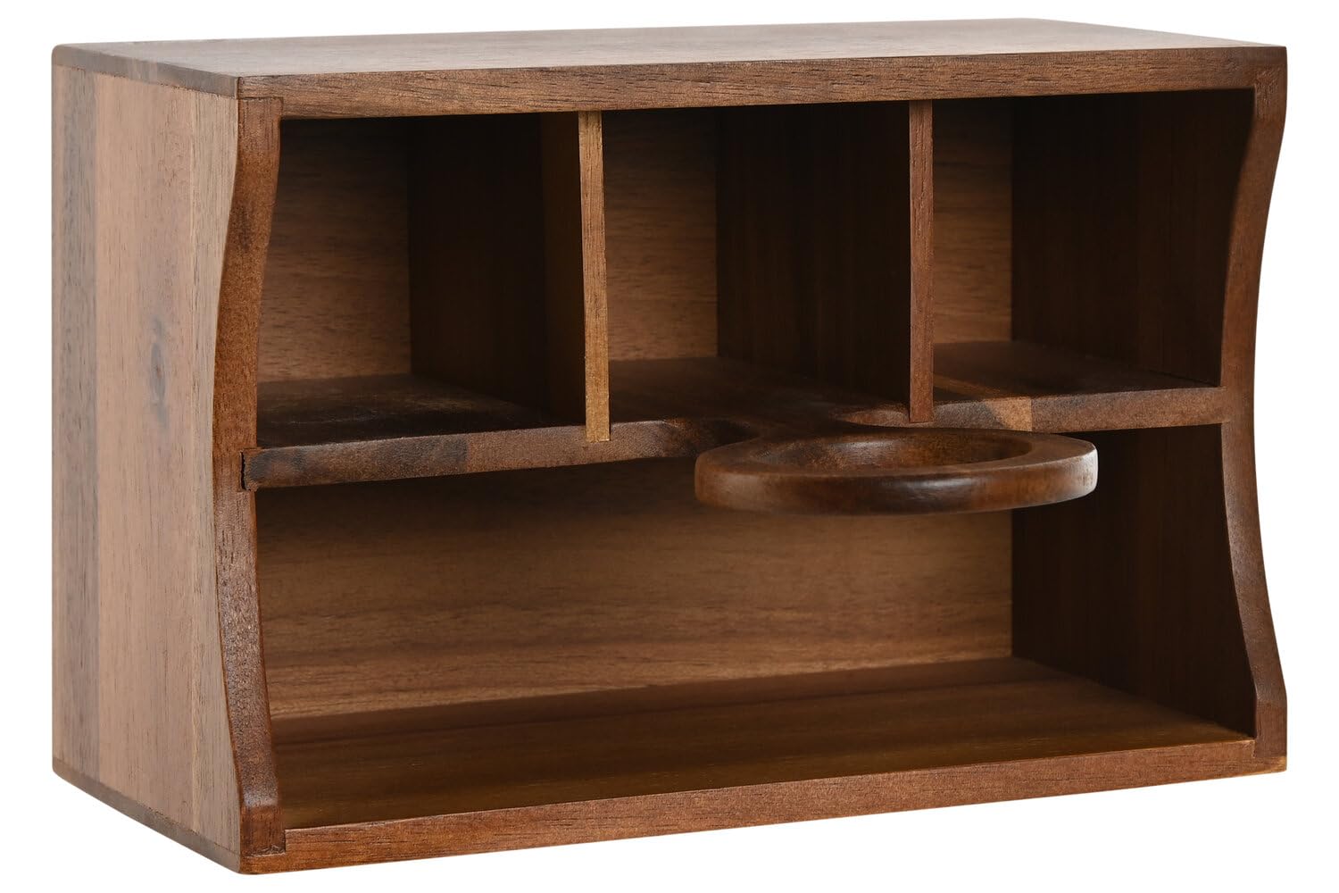 CUBERTERO ACACIA 21X14,5X22 6COMP, NATURAL