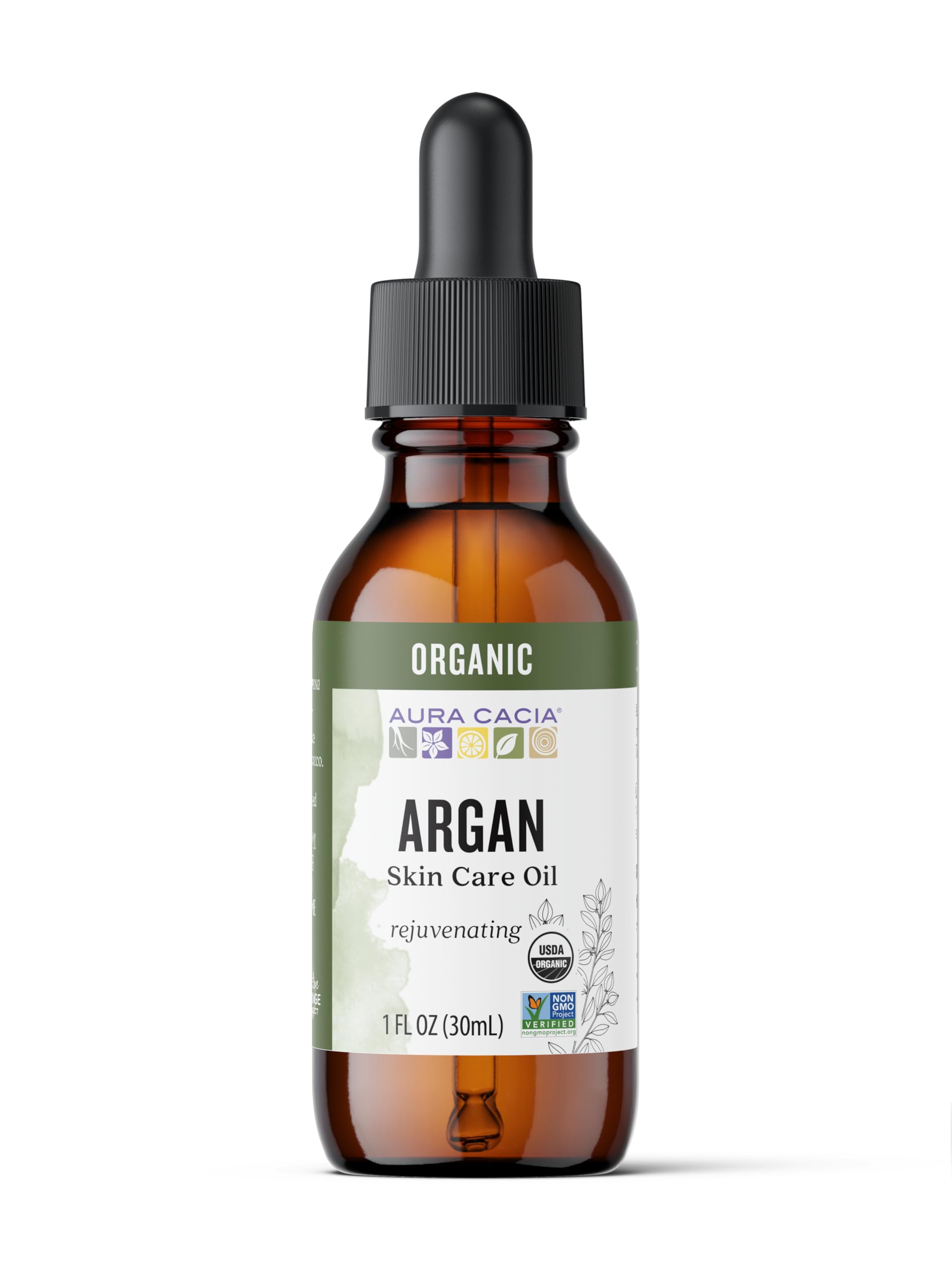 Organic Skin Care Oil, Argan, 1-Fluid Ounce