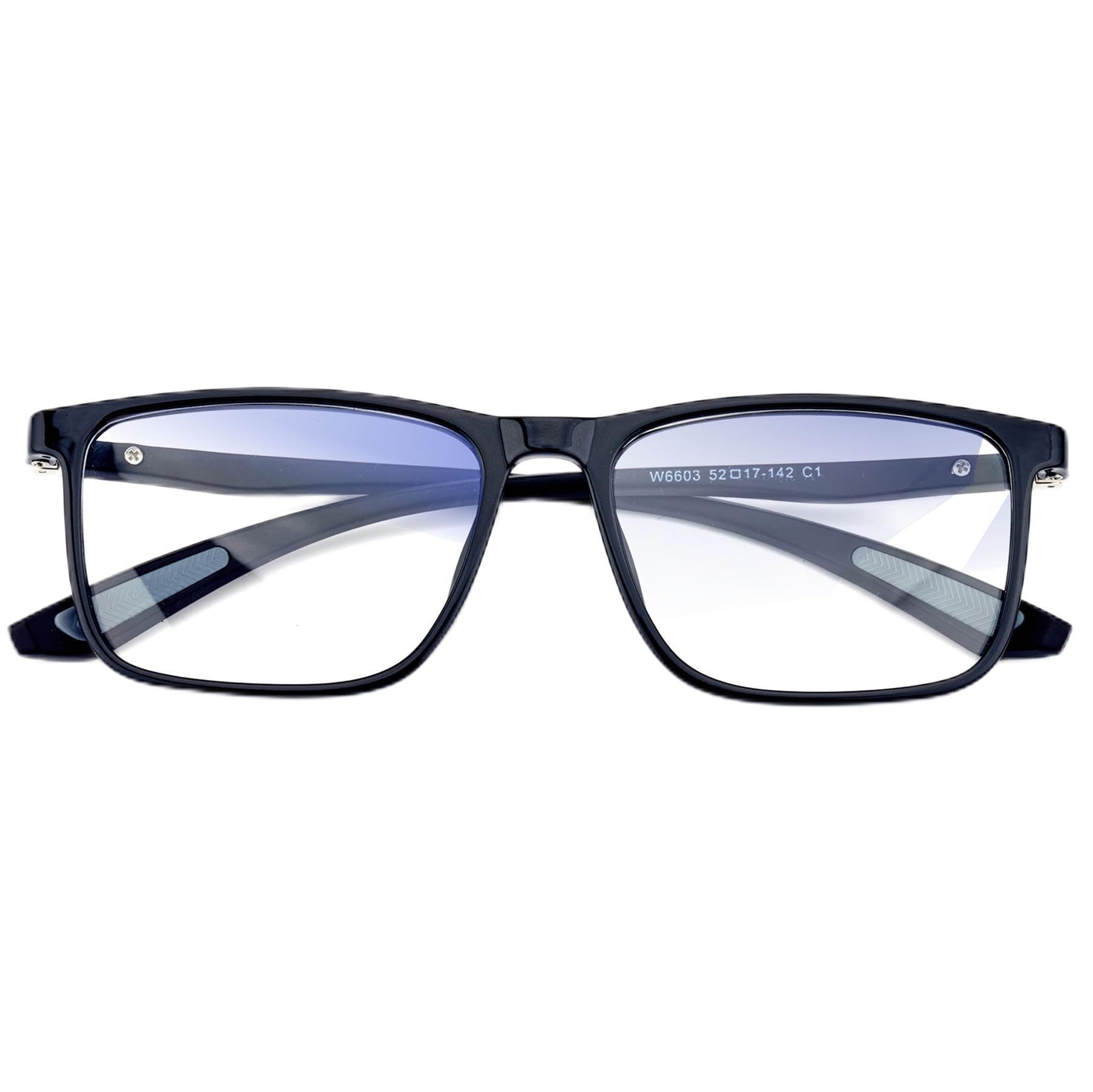 Lovispecs Distance Nearsighted Glasses for Men,Women Near Sighted Vision Driving Eyeglasses Big Farsighted Myopia TR90 Frame
