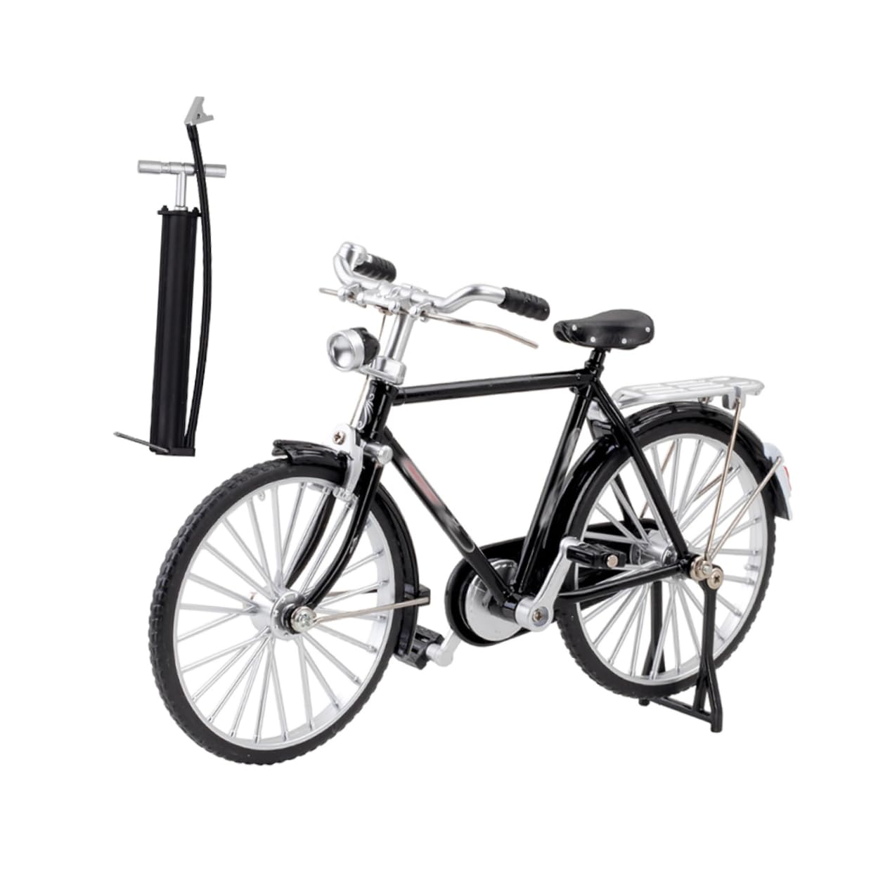 RORPOIR Metal Bike Model Kit 28'' Vintage Bike Ornament Home Decor Air Pump for Boys