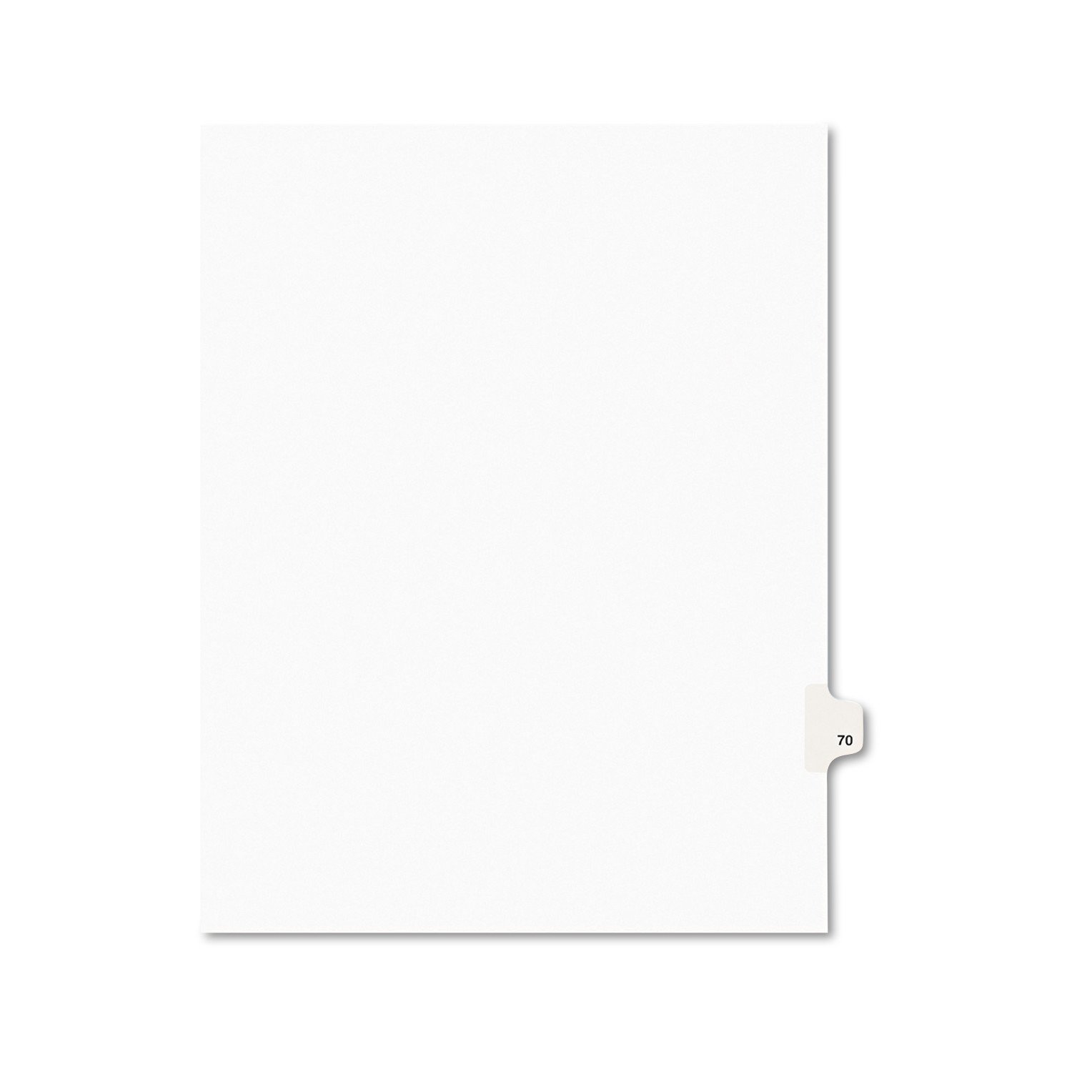 Avery Individual Legal Dividers, Letter Size (1070)