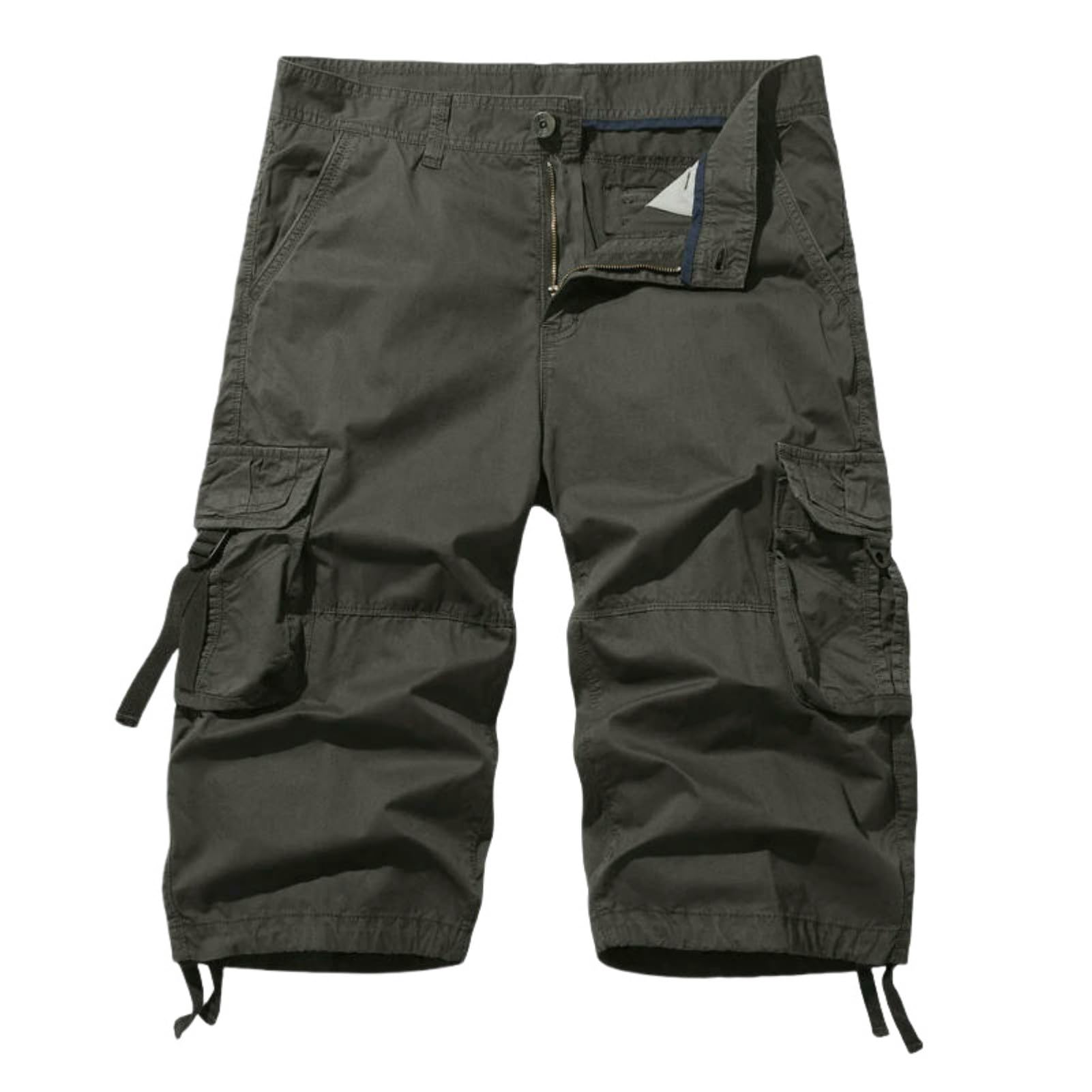 Short de jogging cargo homme en coton multi-poches USTZFTBCL