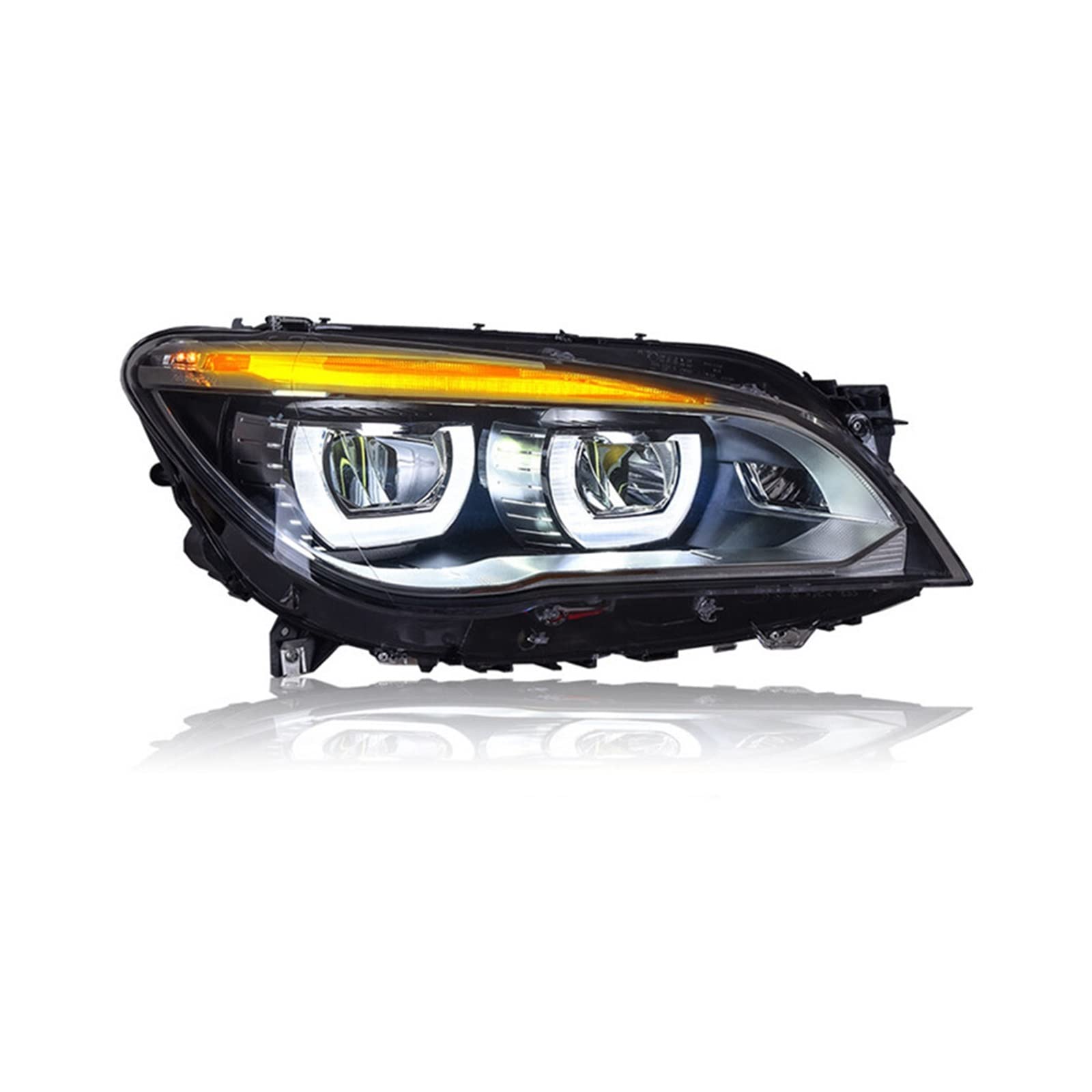 Car Led Headlight Assembly Headlamp Accessories Compatible With BMW 730i 740i 750i 760i F01 F02 2009-2015(2013-2015 Year)