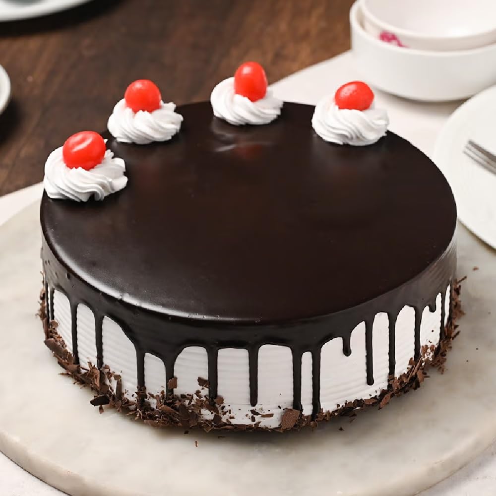 Buy FlowerAura Enthralling Black Forest Delight Delicious Cake Gift's For Birthday, Anniversery