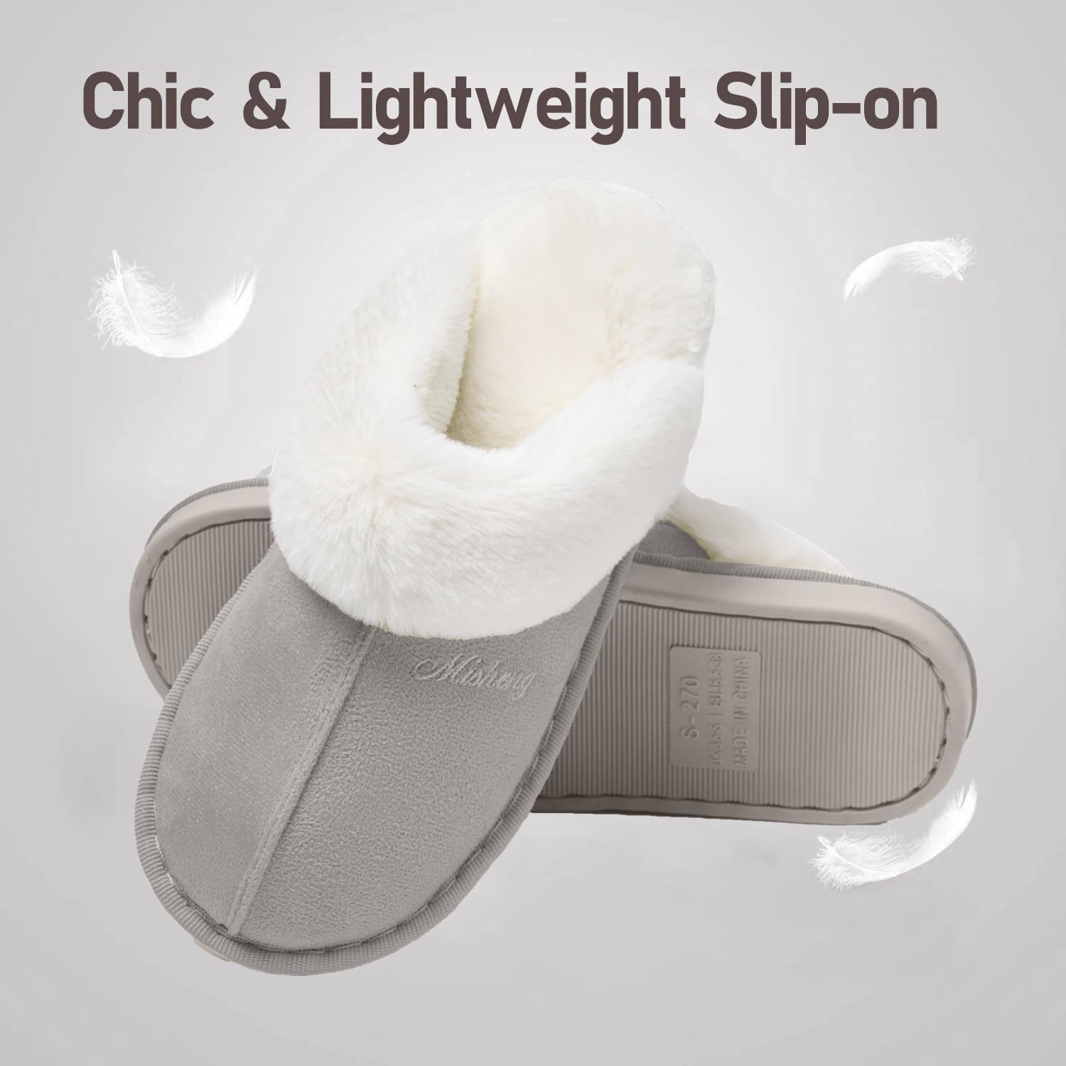 Donpapa Pantofole Donna Uomo Peluche Autunno Invernali Morbida Memoria Schiuma Interne Casa Ciabatte Fluffy Pelose Interno Esterno