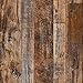 Vandod Tapeta ze sztucznego drewna, odklej i przyklej samoprzylepna, winylowa tapeta dekoracyjna usuwalna 44,5 x 300 cm, brązowa