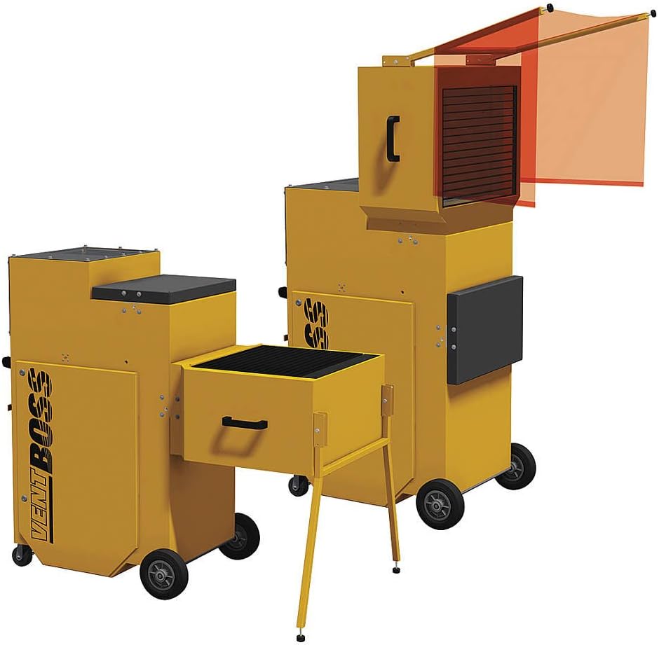 VentBoss S122 Portable Weld Fume Extractor w/ (1) FlexDraft Attachment (Backdraft to Downdraft), 1200 CFM