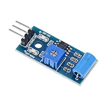 5Pcs SW420 Vibrating Sensory Module Low Frequency Motion Detection Application Vibrating Switcher for Microcontroller Low Frequency Motion Detection Module Metal Switcher