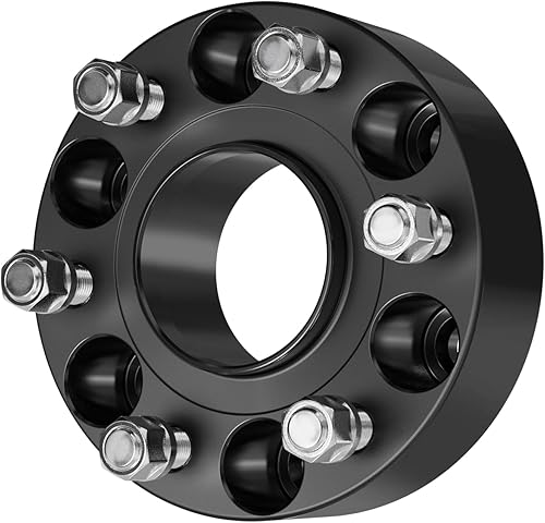 Vista 324 de KAX Espaciadores de rueda de 0.236 x 5.315 in, espaciadores de rueda centrados de 2 pulgadas y 6 lengüetas para F-15-0, Expedition, Mark LT, Negro