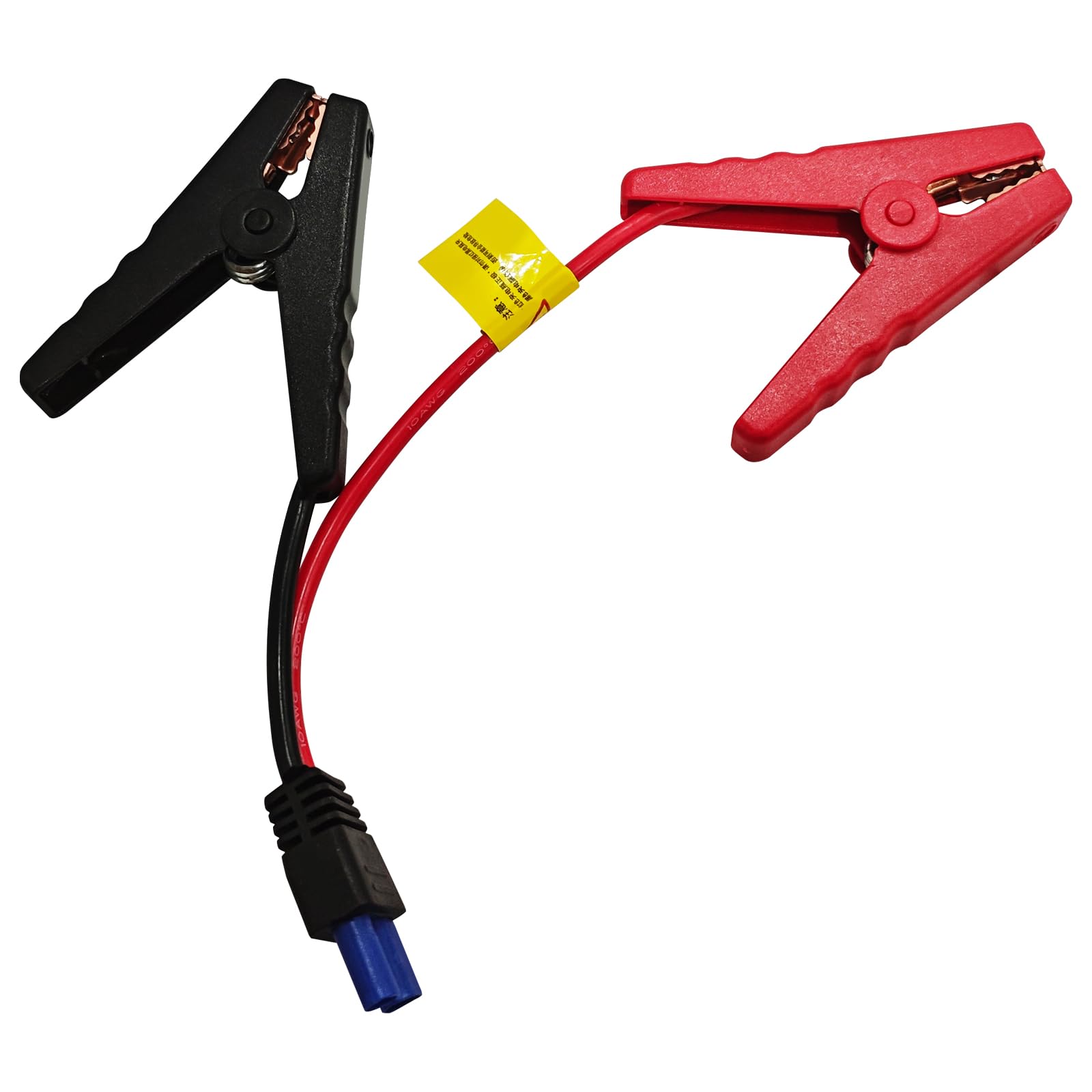1PC EC5 Jump Starter Cable with Battery Clamps, 12V Car Portable Jumper Cables Alligator Clip to EC5 Connector with 10 AWG Silicone Wire, Smart Emergency Jump Starter Battery Booster Cables