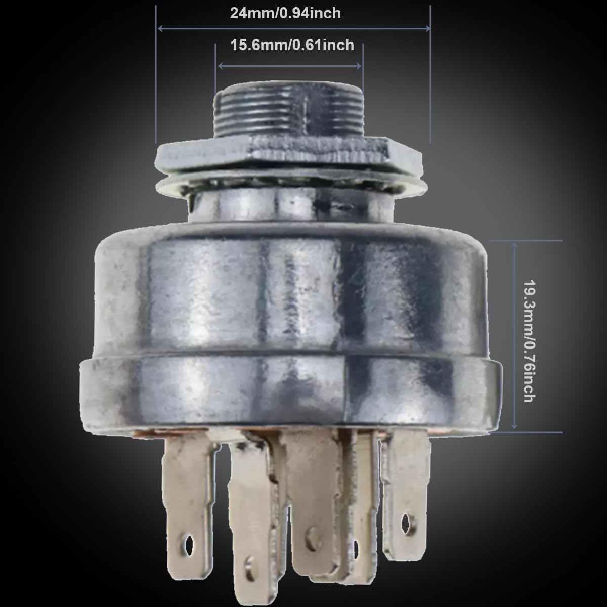 ZAMDOE 725-1717 Interruttore di accensione per trattorino Tosaerba per STD365402 925-1717 140301 92556 092556MA 092556 532140301 per Craftsman per Husqvarna per Murray per MTD trattorini Tosaerba