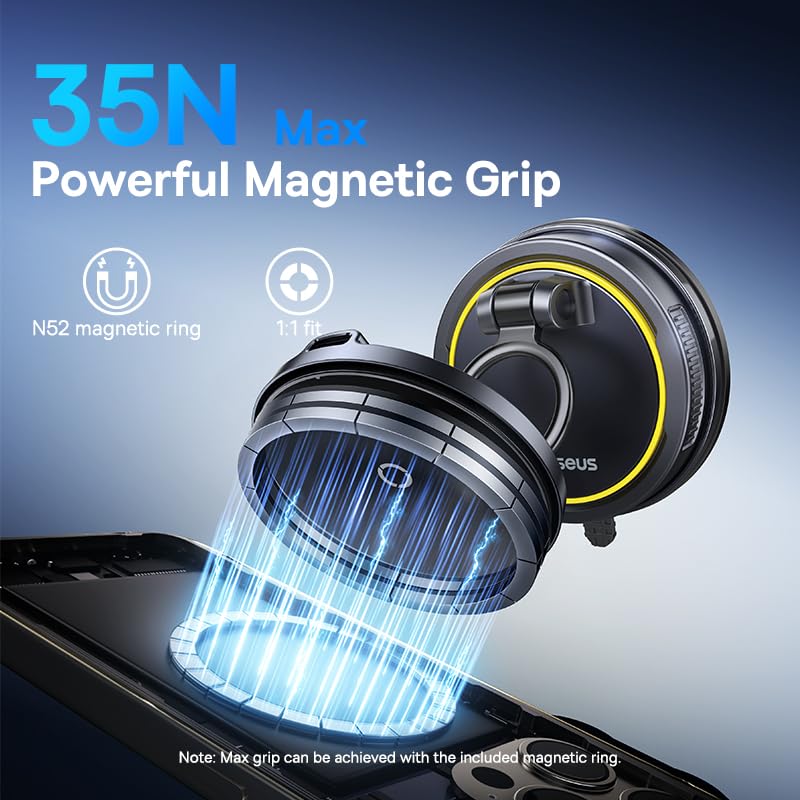 Baseus VC2 Flex Pro Autohouder voor mobiele telefoons met Magsafe-laadfunctie - Afbeelding 4