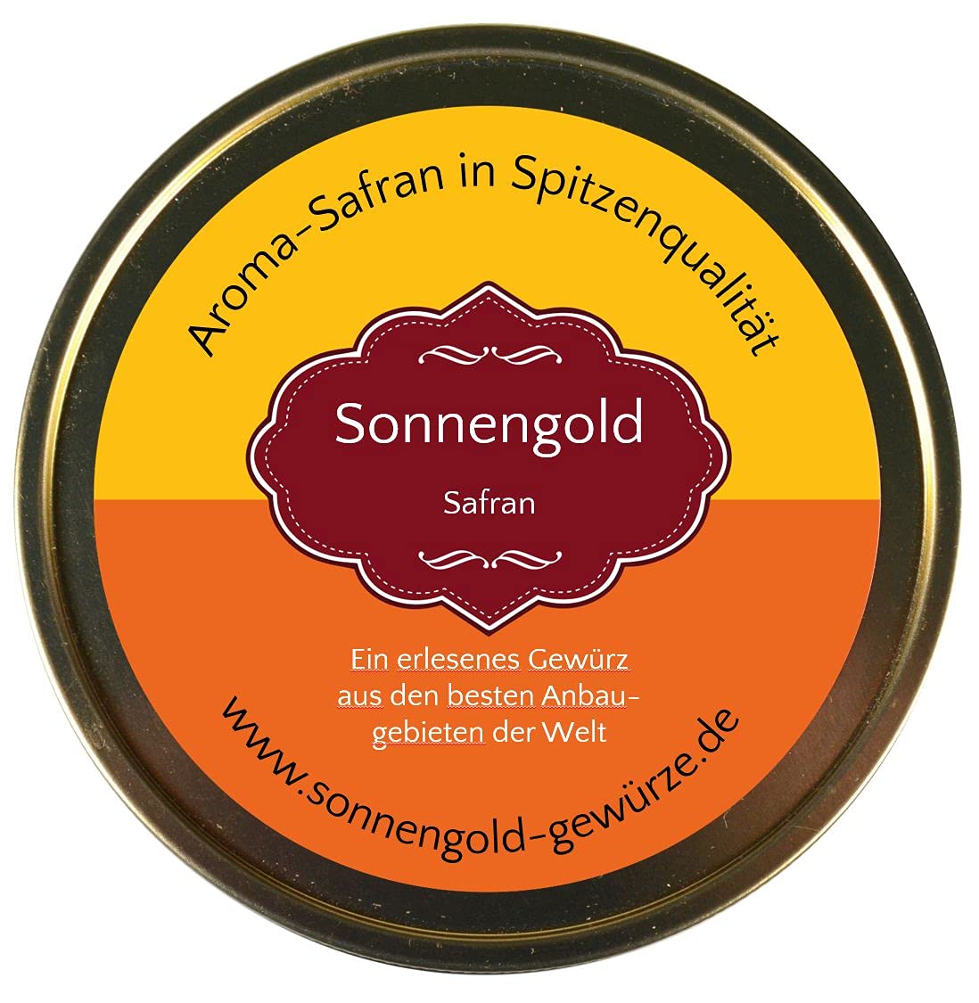 Sonnengold Safran-Fäden, Top-Qualität - Spitzenkategorie 1, 50 Gramm