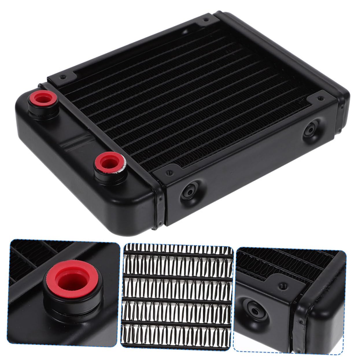 iplusmile 2pezzi Radiatore Di Raffreddamento Liquido Per Dissipatore Di Calore Con Porta Filettata Efficiente Di Dissipazione Del Calore Per Prestazioni Ottimali