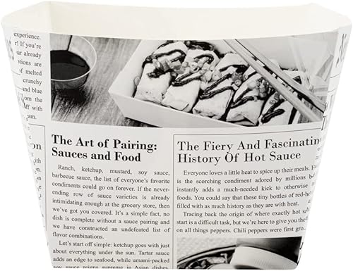 Miniatura 8 de Restaurantware Bio Tek - Cajas de aperitivos de 4.3 x 4.3 x 3.2 pulgadas, 200 cajas de golosinas con revestimiento de polietileno, resistentes y