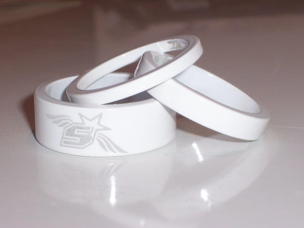 Dedang - Spank Tweet, Headset Spacer Kit / 3 pcs, 1-1/8", White CMR 0212