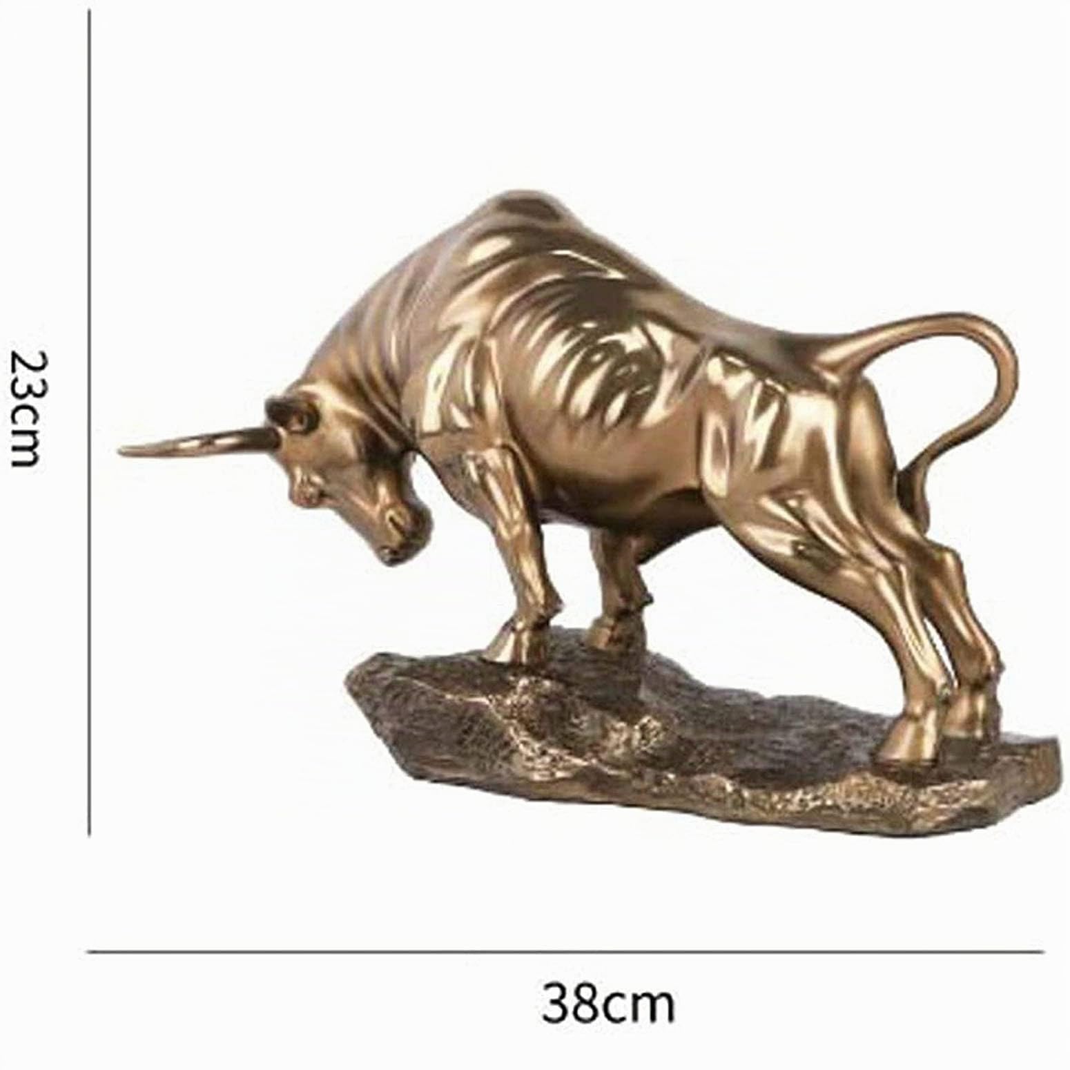 Stier figur deko,Bulle figur statue deko,Abstrakte Tier Skulptur, Stier skulptur Harz Dekoration Tier Skulptur, Repräsentiert viel Glück der Karriere und Reichtum,für Home Office Schreibtisch Dekor