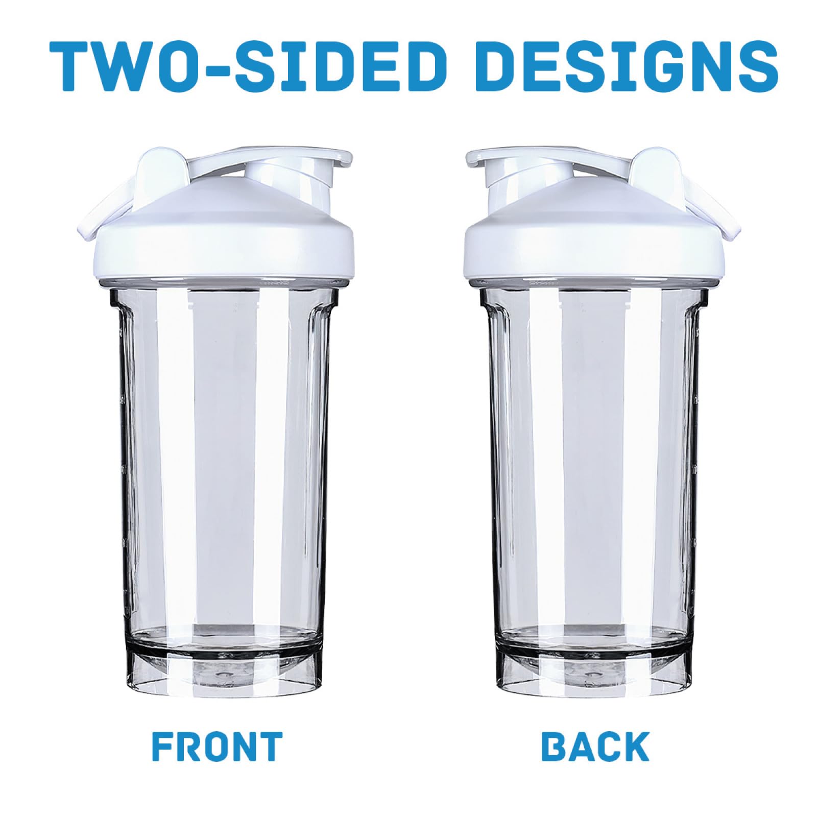 Botella mezcladora de proteínas blanca de 18 onzas para deportes, taza mezcladora personalizada para hombres y mujeres, deportes musculares, correr, gimnasio, botella de regalo
