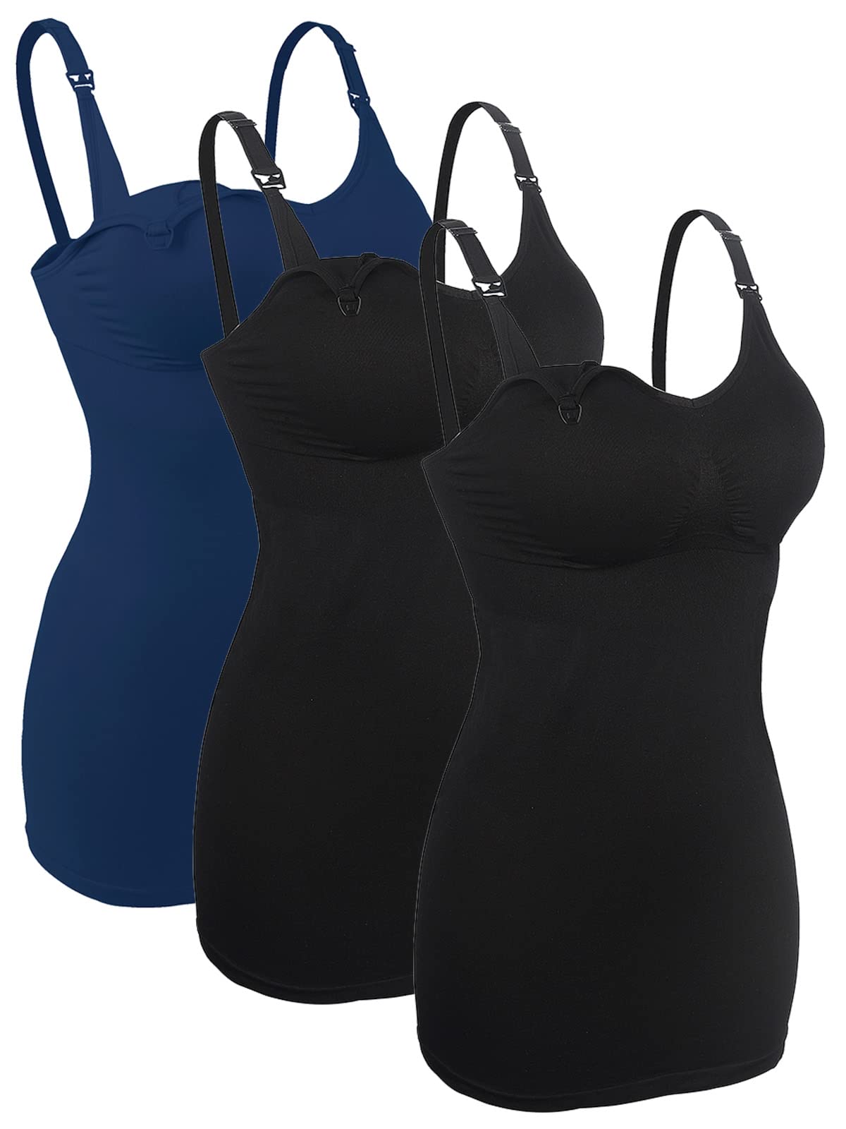 3PCS Women's Nursing Cami Maternity Breastfeeding Tank Tops