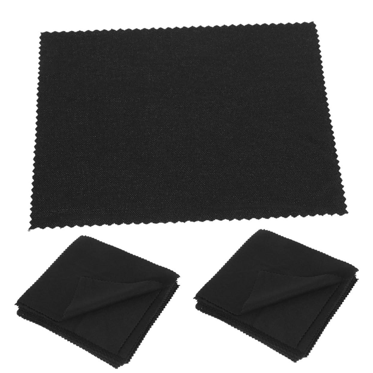 CALLARON 4 Set Salviette Per Occhiali Schermo Panno Di Pelucchi Panni Per La Pulizia Degli Occhiali Individualmente Pulizia Panni in Microfibra Schermi Black Fibra Superfine 50 Pezzi*4
