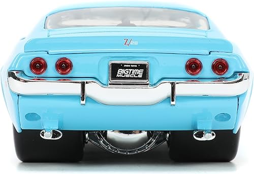 Miniatura 5 de Jada Toys Big Time Muscle 124 1971 Chevy Camaro - Auto fundido a presión (azul claro)