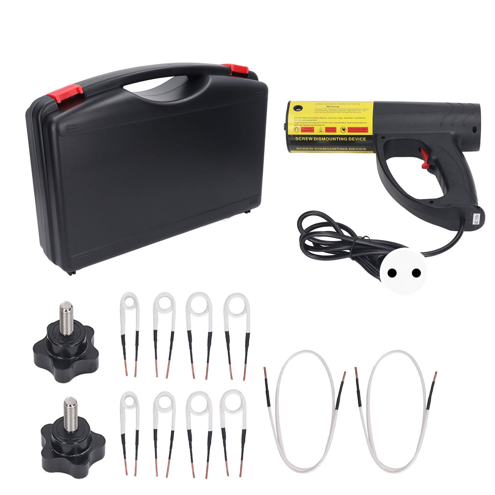 Chauffage à Induction Magnétique 1800W, Petit Outil De Réparation De Voiture Sans Flamme Portable, Circuit De Bricolage, Avec 4 Bobines 110V/220V En Option