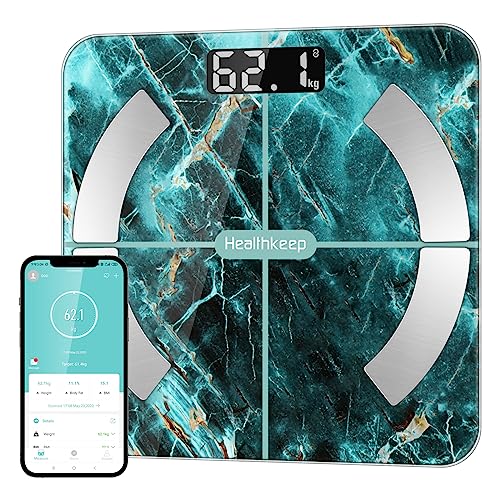 Body Fat Scale, Smart Bathroom Weight Scale, BMI Body Composition Monitor, High Precision Health...