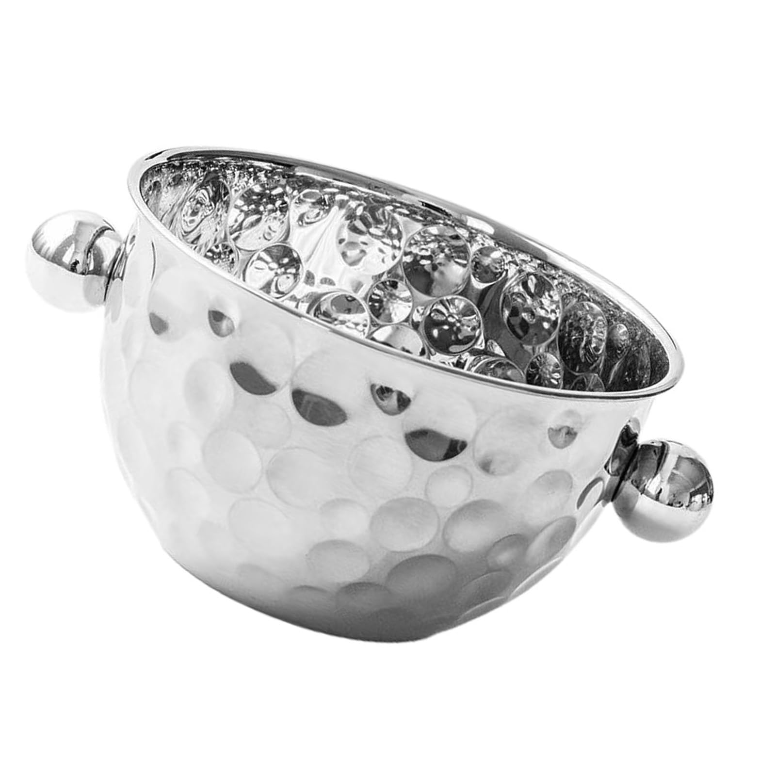 Whoasyst Hammered Finish Stainless Steel Champagne Bucket Practical Beverage Tub Wine Coolers for Parties Rustless Hammered Ice Container