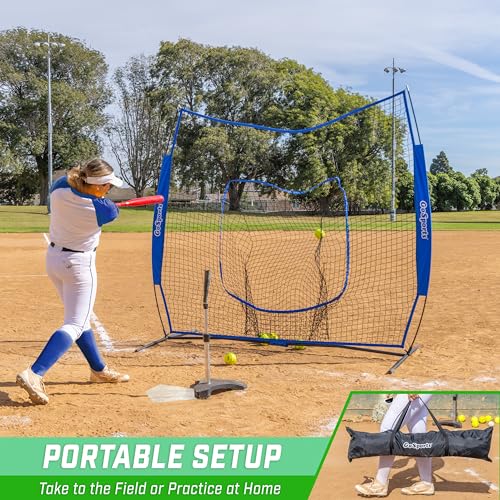 image for GoSports Team Tone 7 ft x 7 ft Baseball & Softball Practice Hitting & 