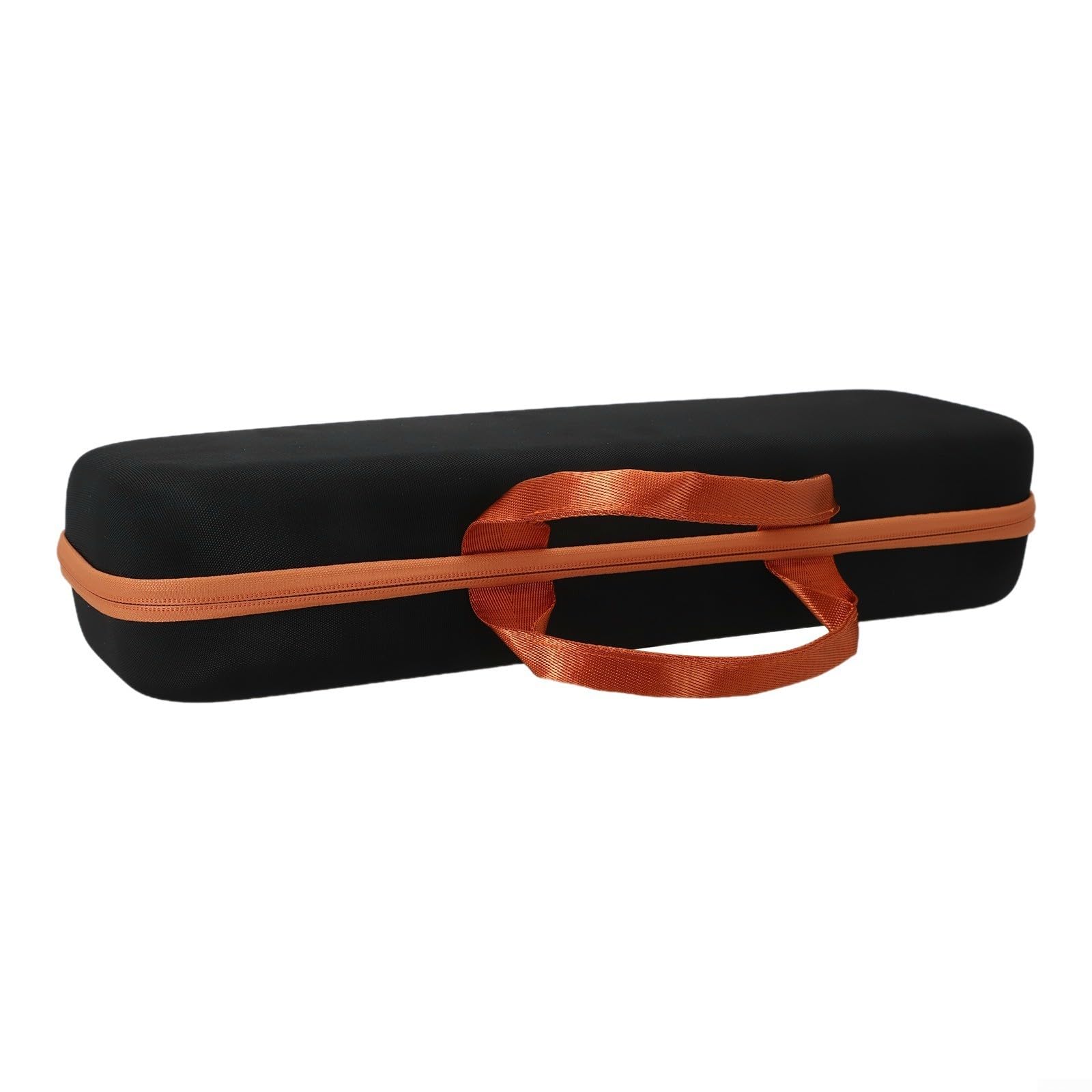 Custodia rigida in EVA per piastra per capelli Airstrait HT01, accessorio da viaggio, protettiva, con materiale antiurto resistente ai graffi e chiusura sicura (nero e arancione)